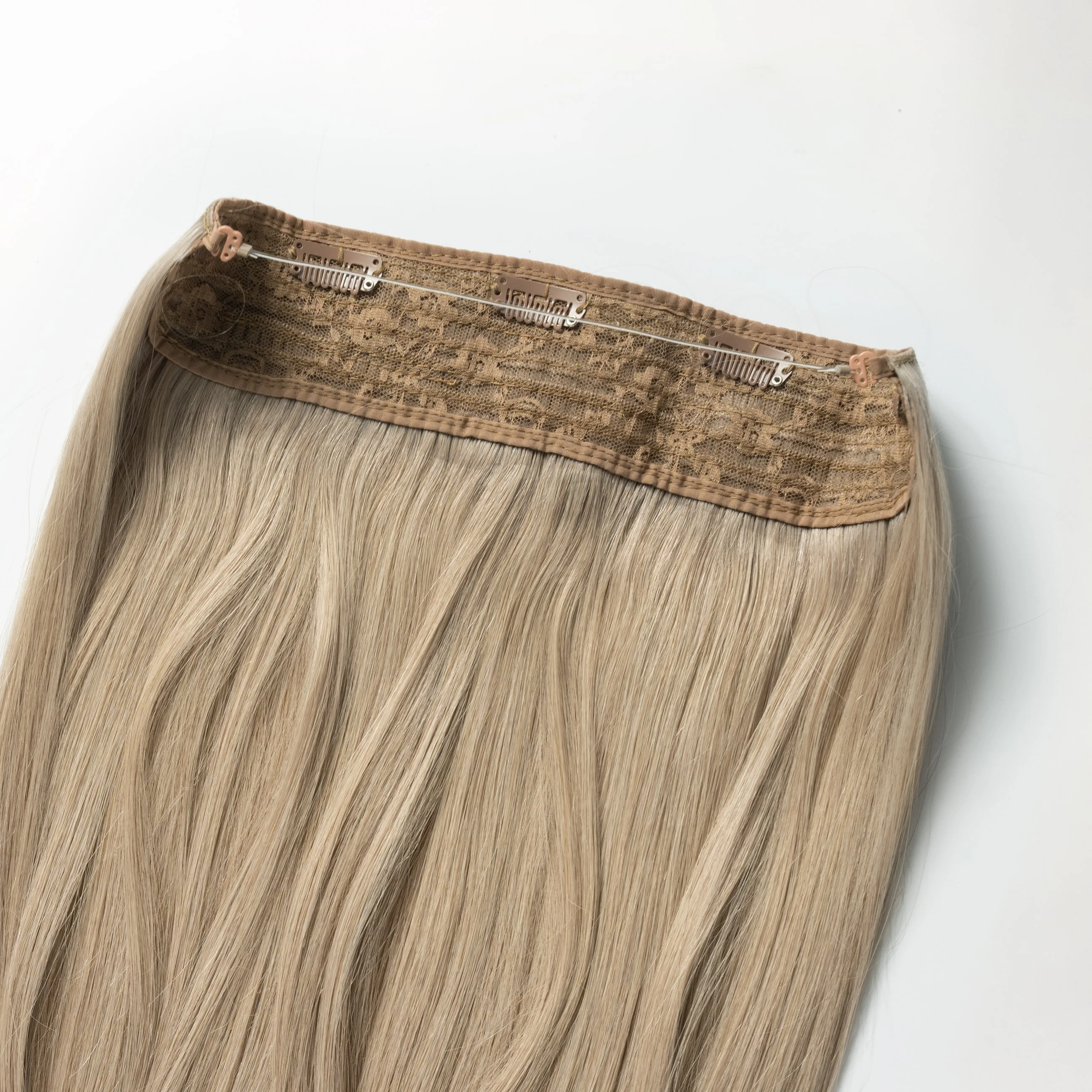 Halo hair extensions - Ash Blonde 17B - Image 5
