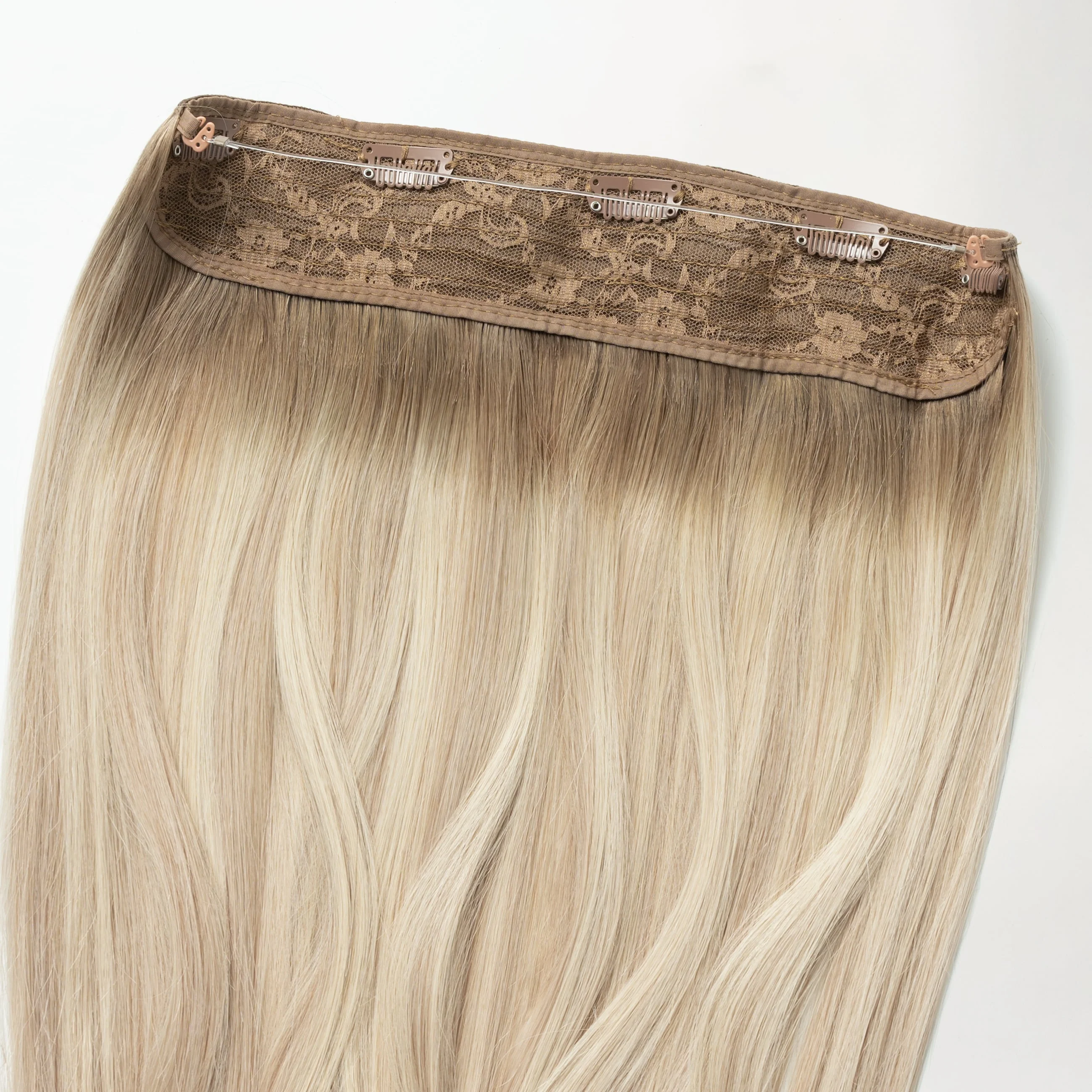 Halo hair extensions - Beige Blonde Mix Root 5B+16B/60B - Image 5
