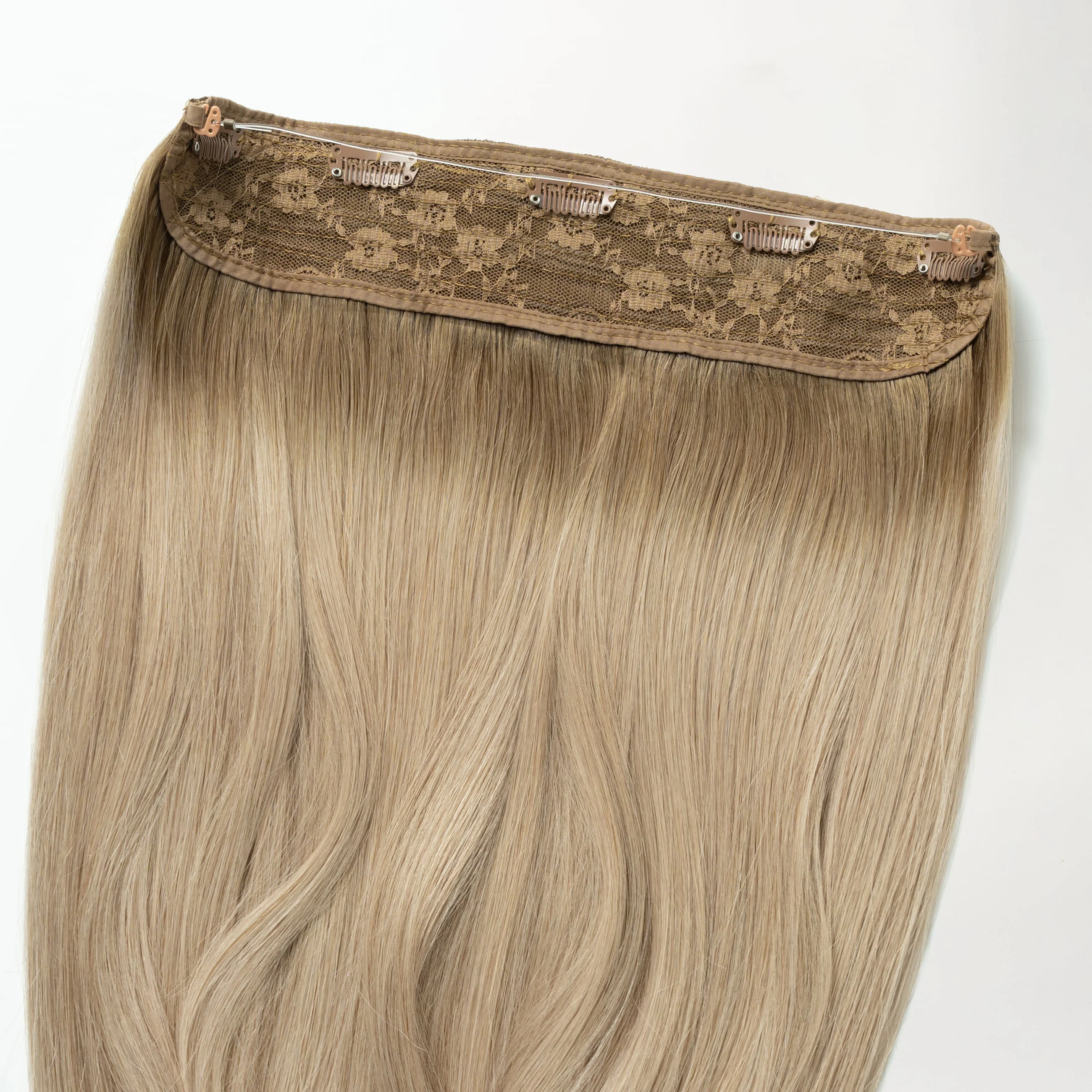 Halo hair extensions - Beige Blonde Root 5B+16B - Image 5