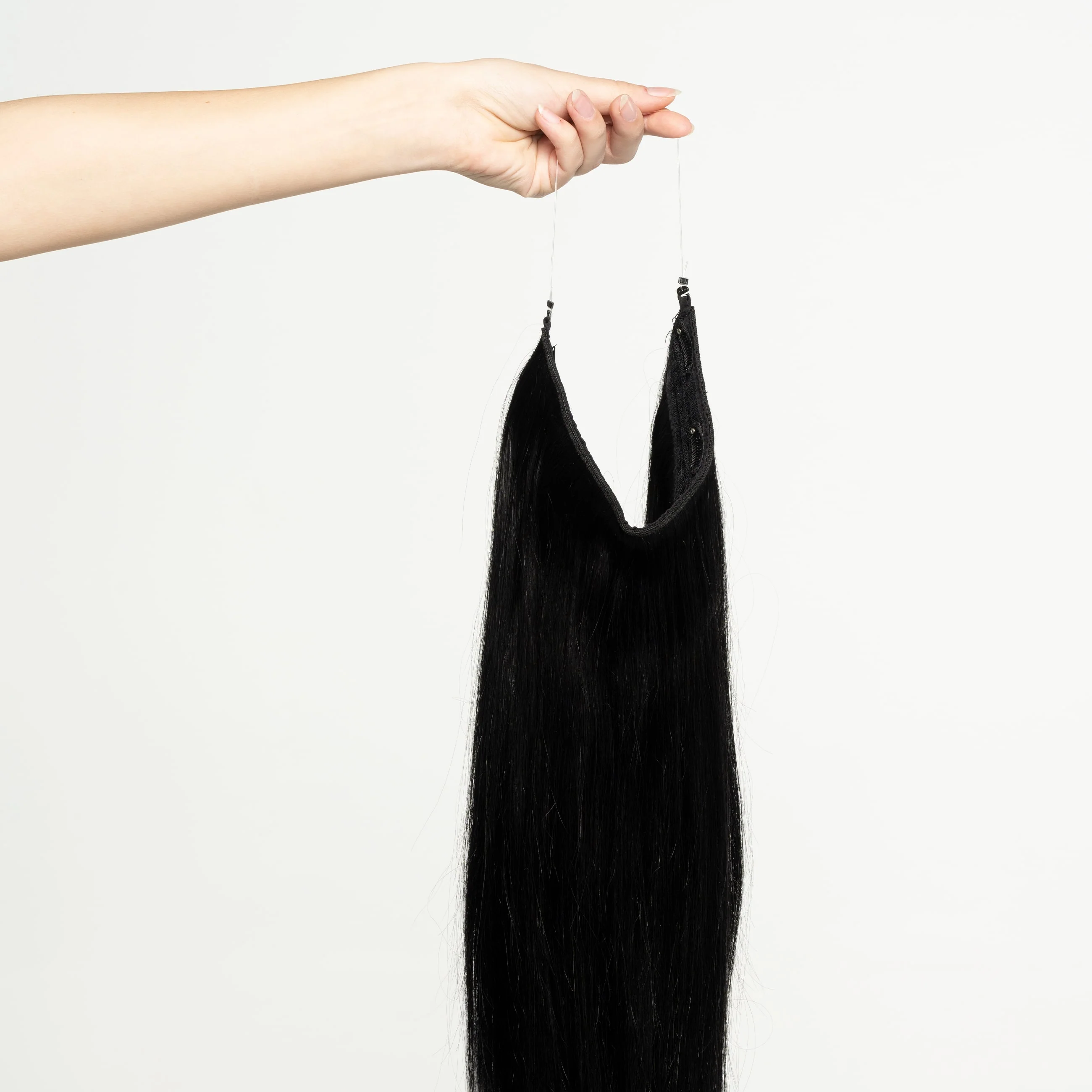 Halo hair extensions - Black 1 - Image 5
