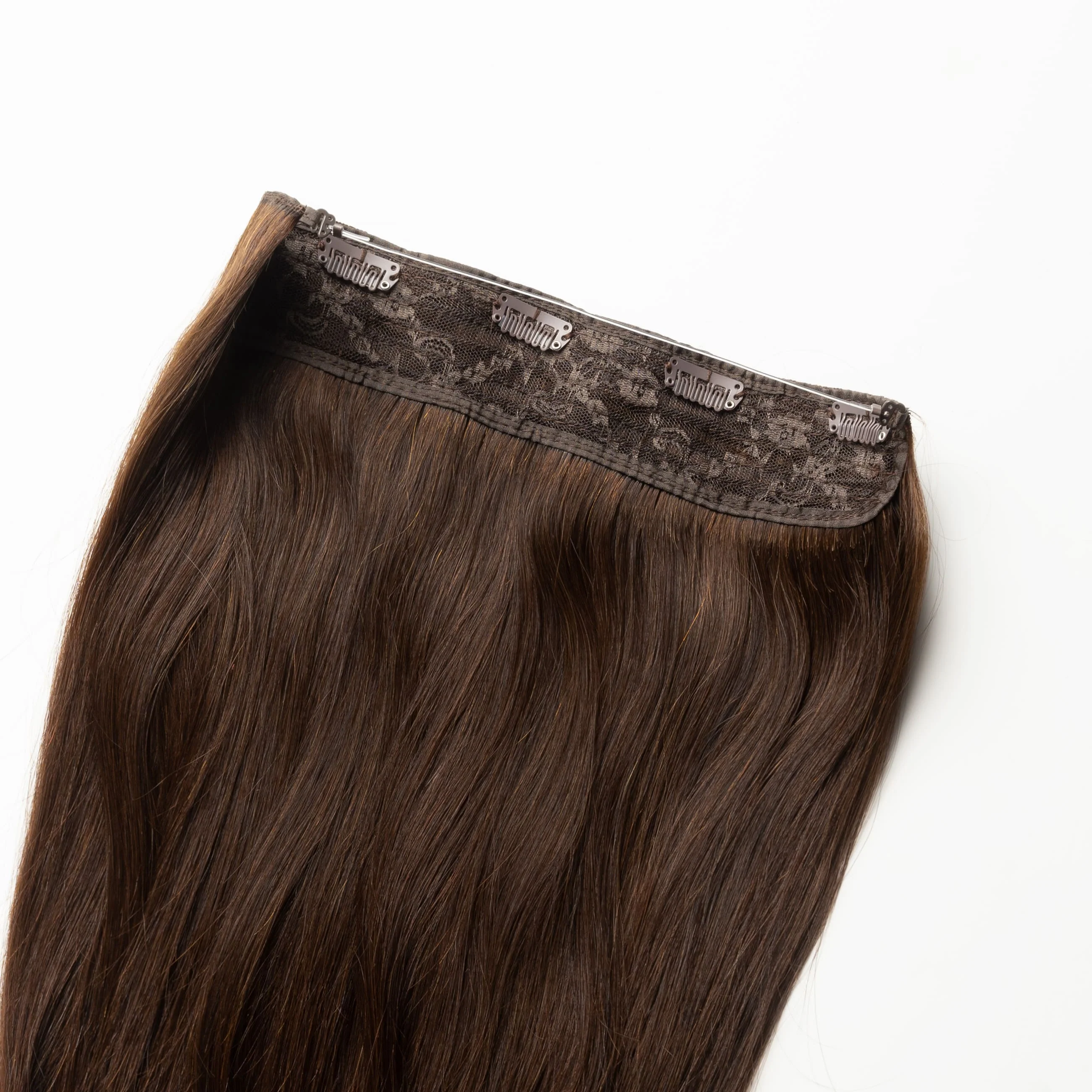 Halo hair extensions - Chocolate Brown 2 - Image 6