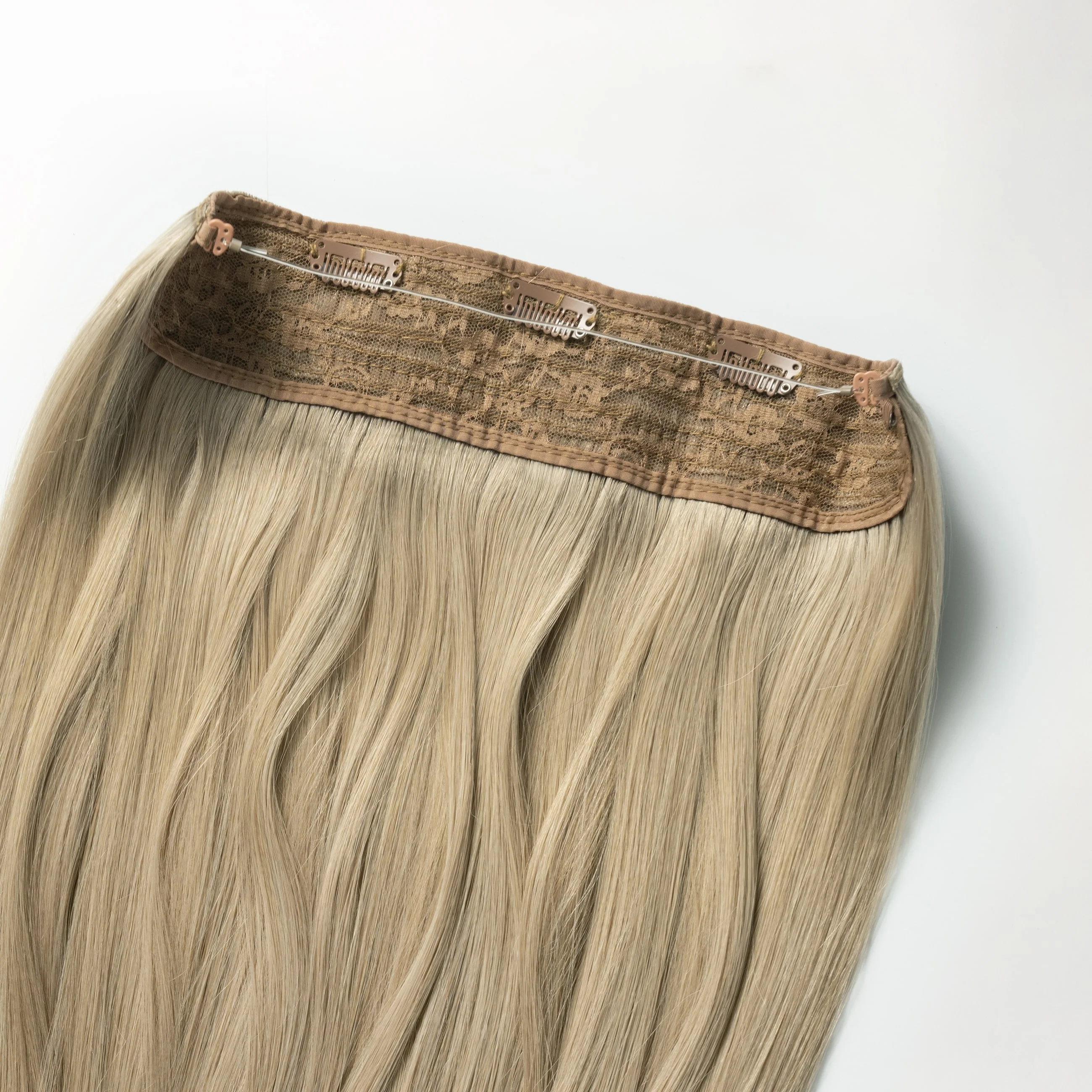 Halo hair extensions - Dark Ash Blonde 14B - Image 5