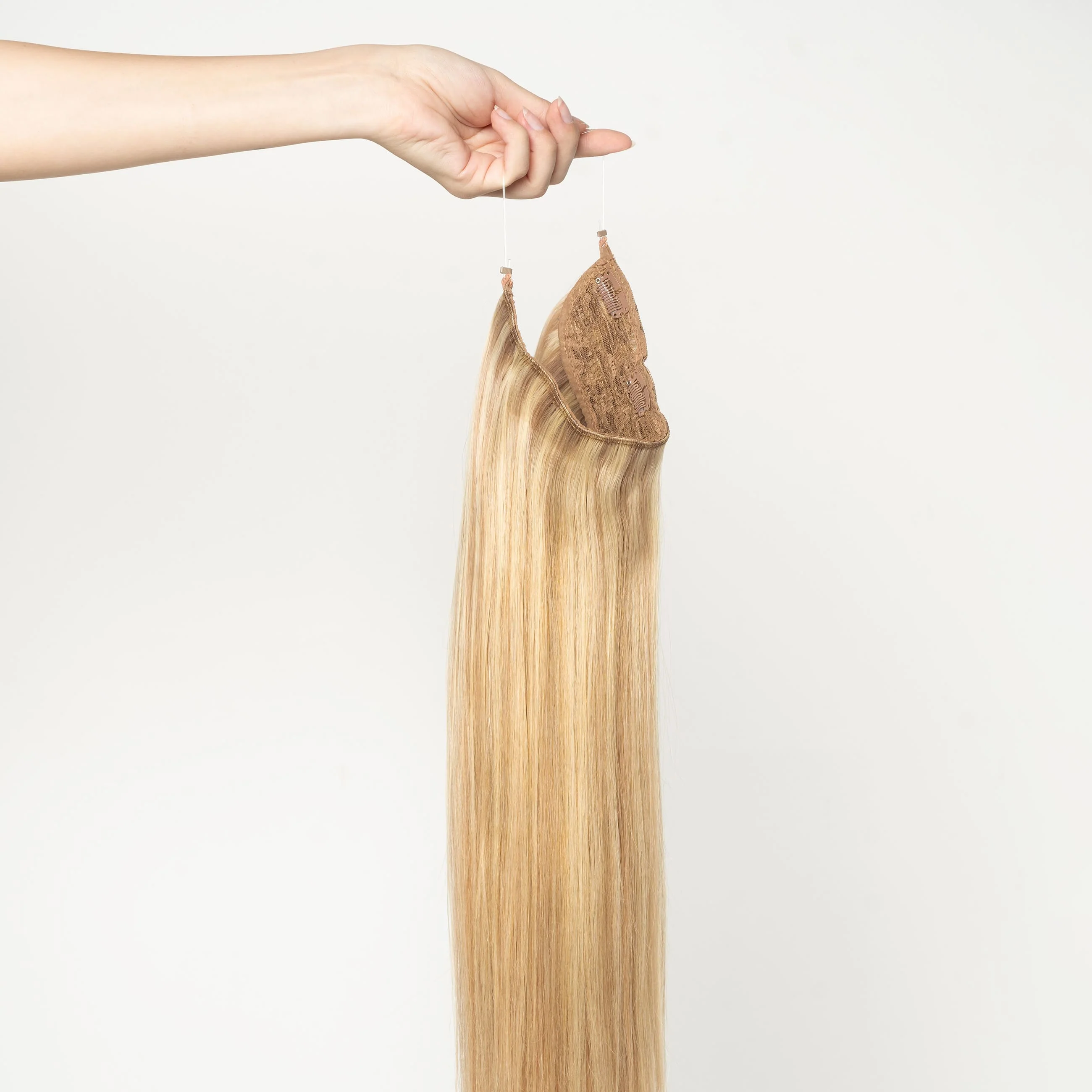 Halo hair extensions - Honey Blonde Mix 10/22 - Image 4