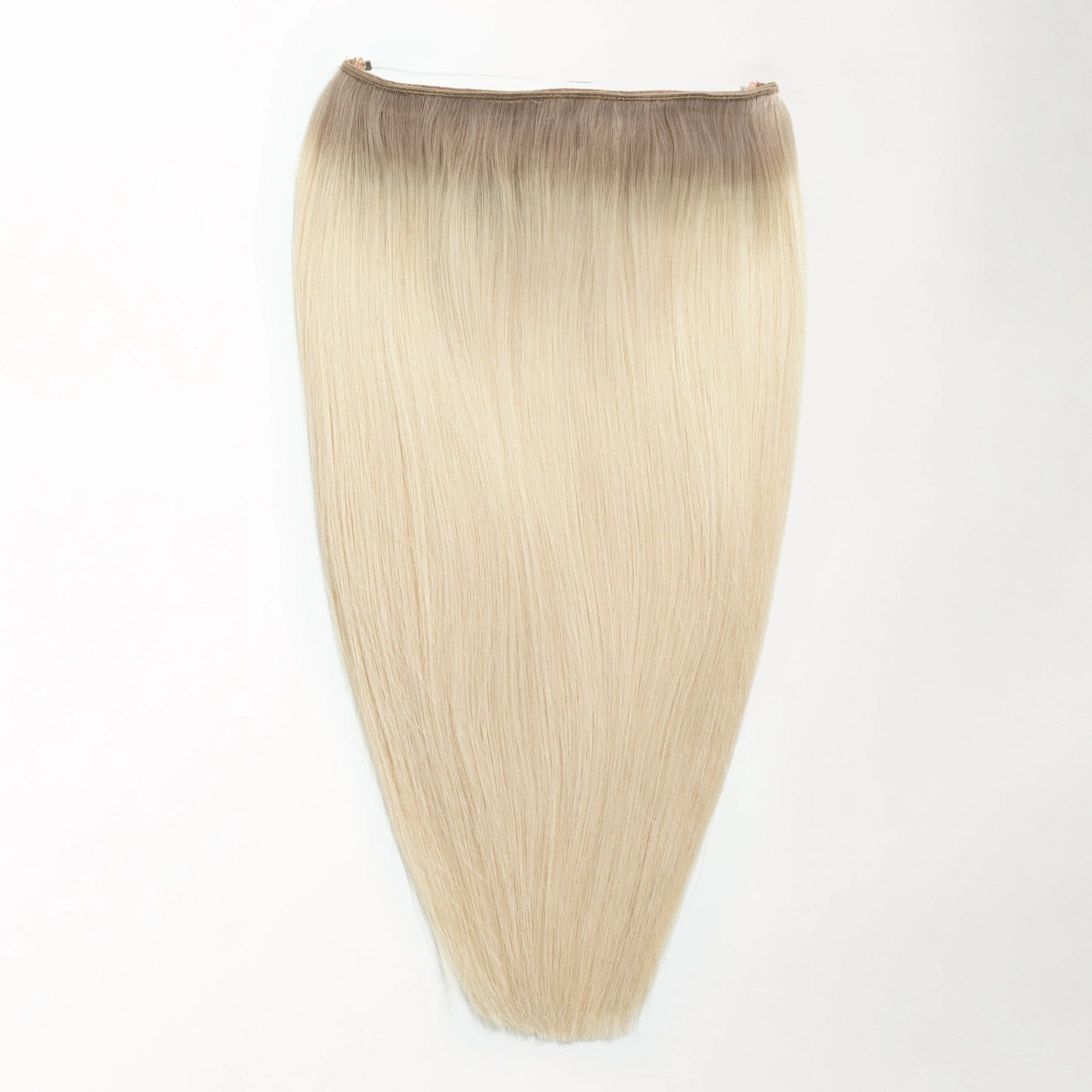 Halo hair extensions - Light Ash Blonde Root 16B+60B - Image 4