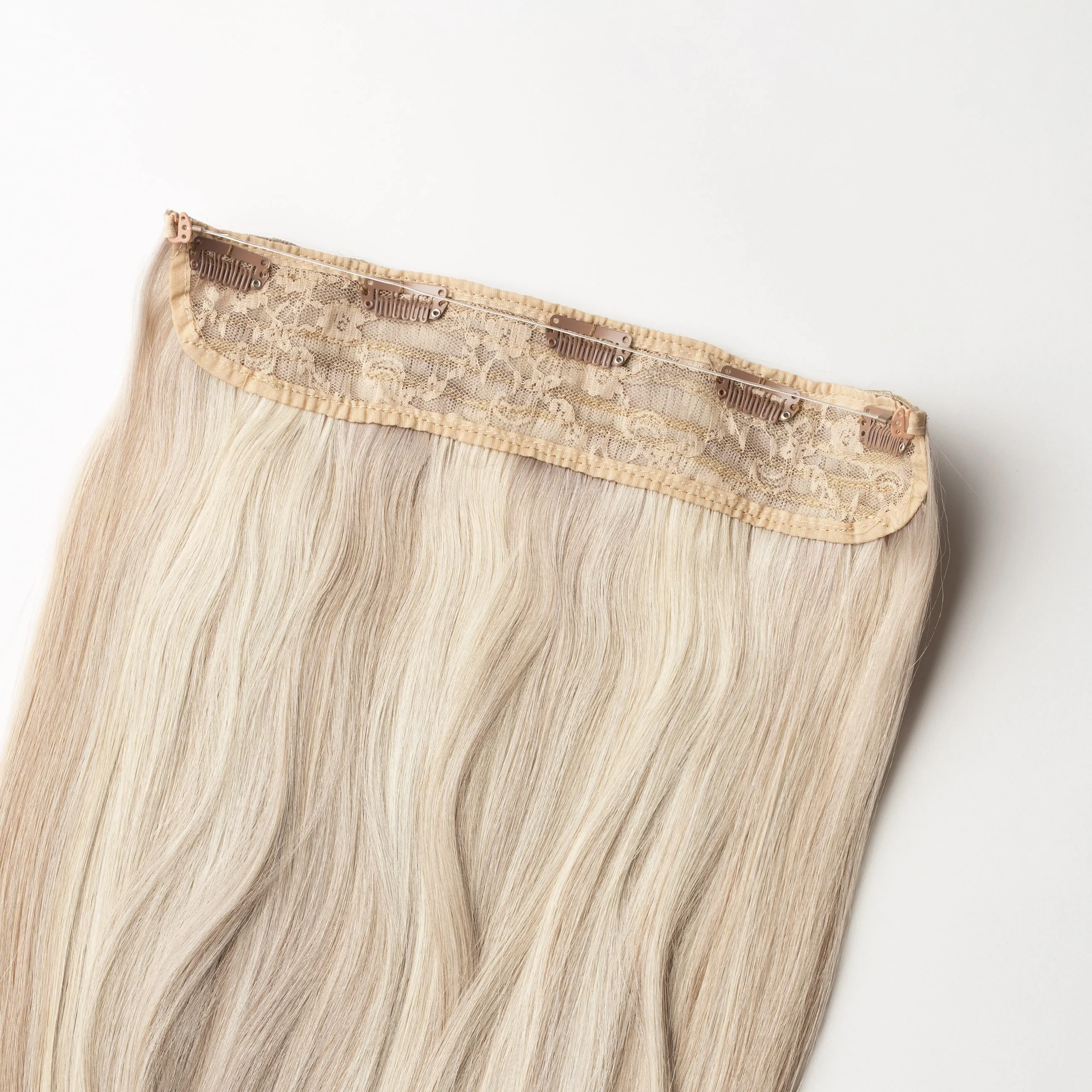 Halo hair extensions - Light Beige Blonde Mix 16B/60B - Image 6