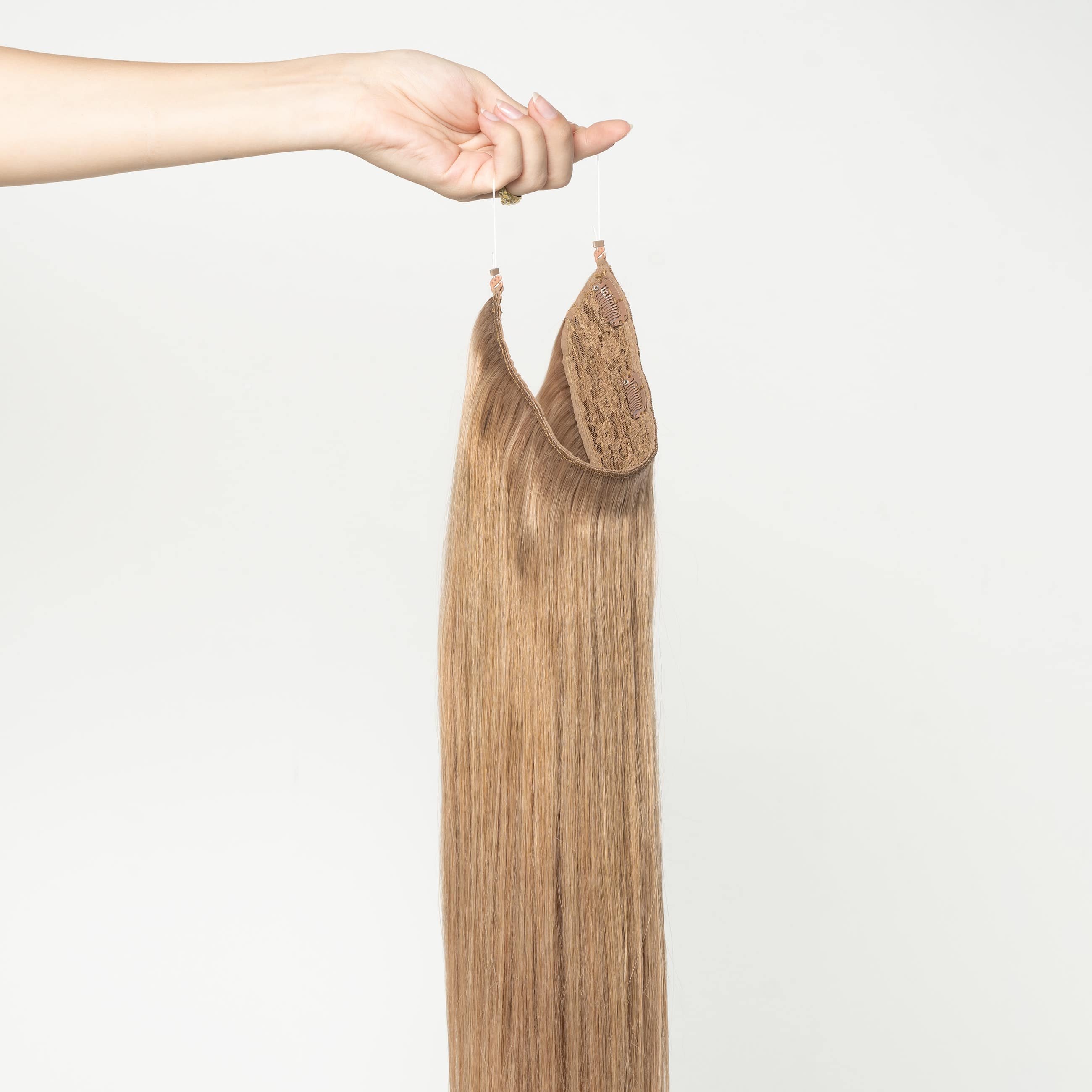 Halo hair extensions - Light Caramel 10 - Image 5