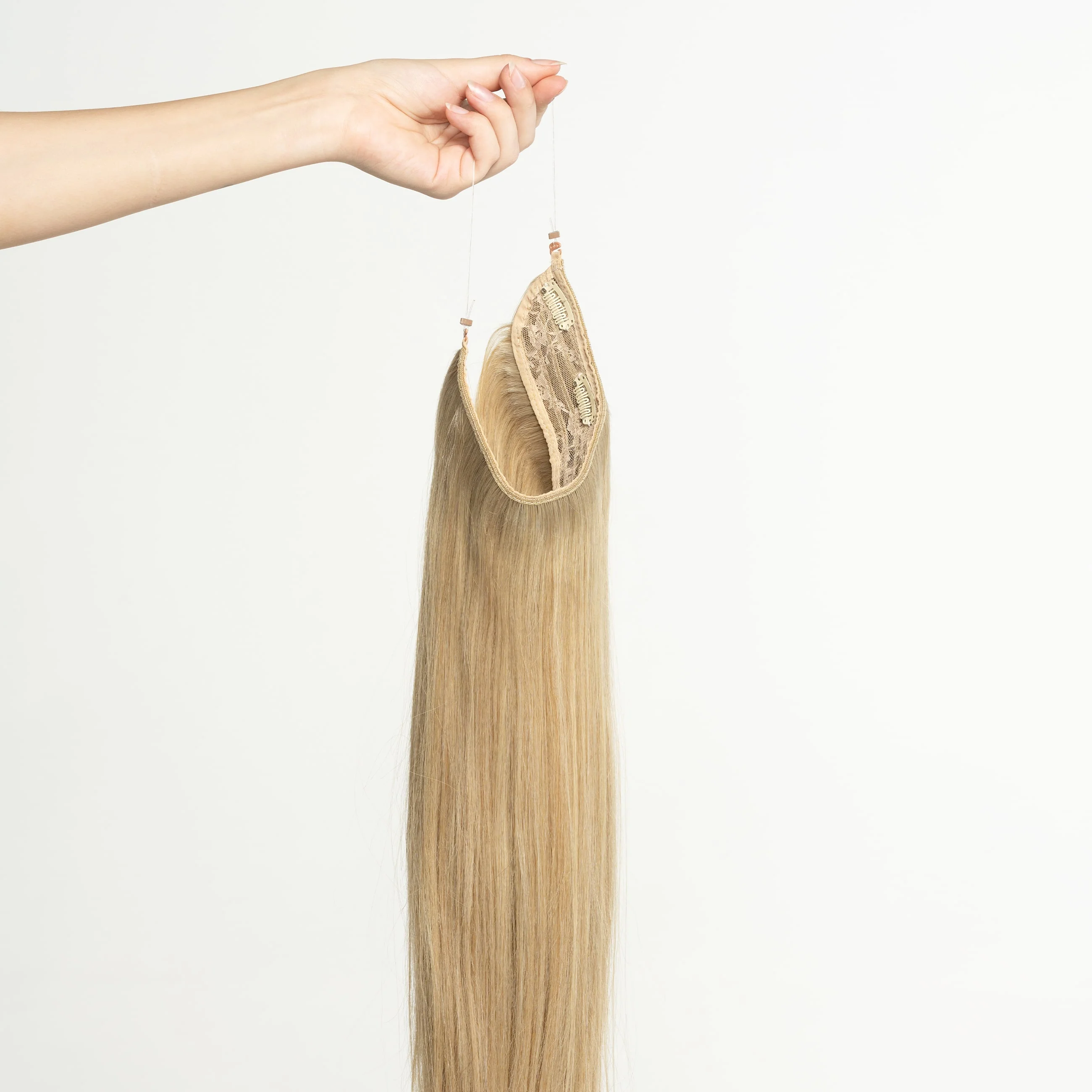 Halo hair extensions - Natural Blonde 15 - Image 5