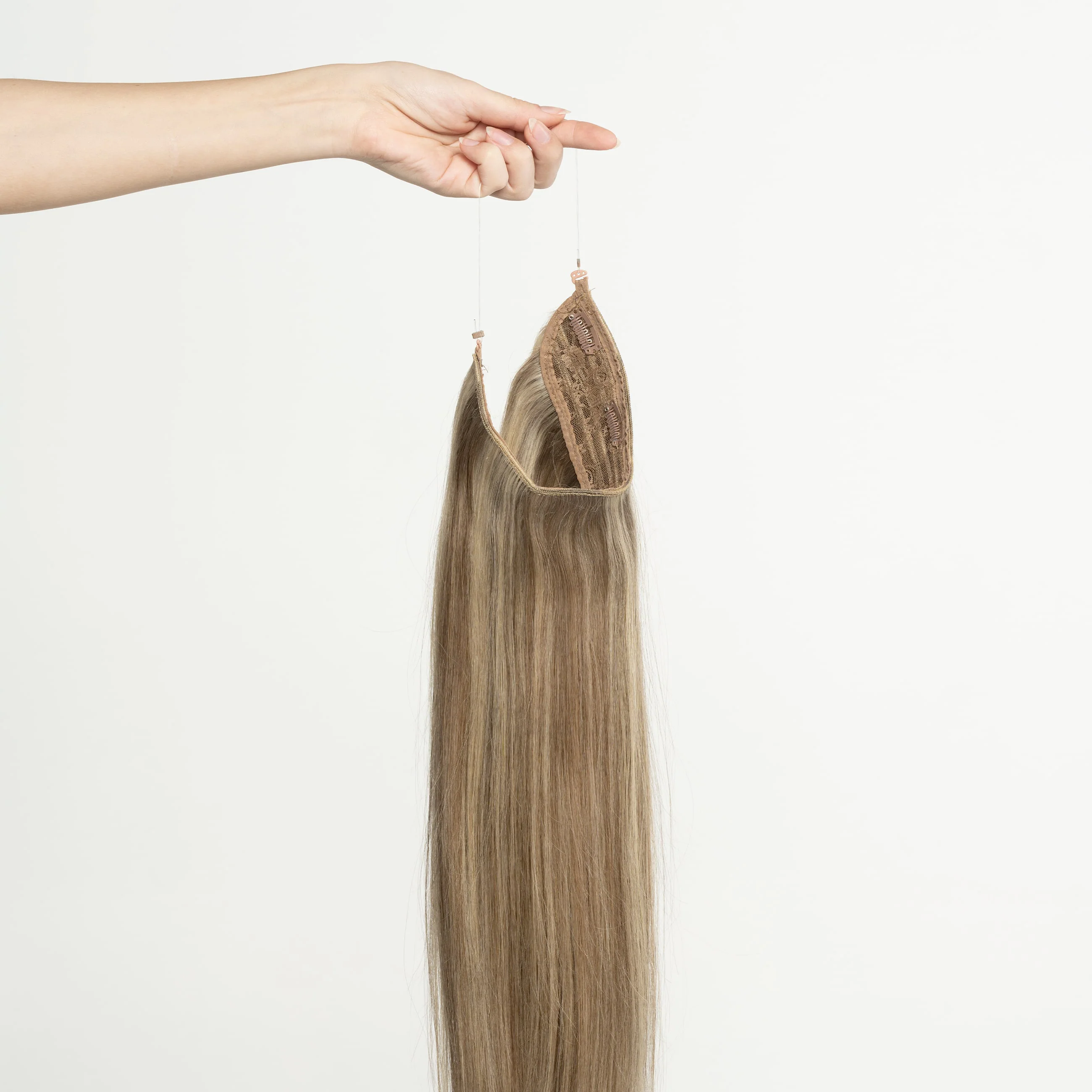 Halo hair extensions - Natural Blonde Mix 5B/15 - Image 5