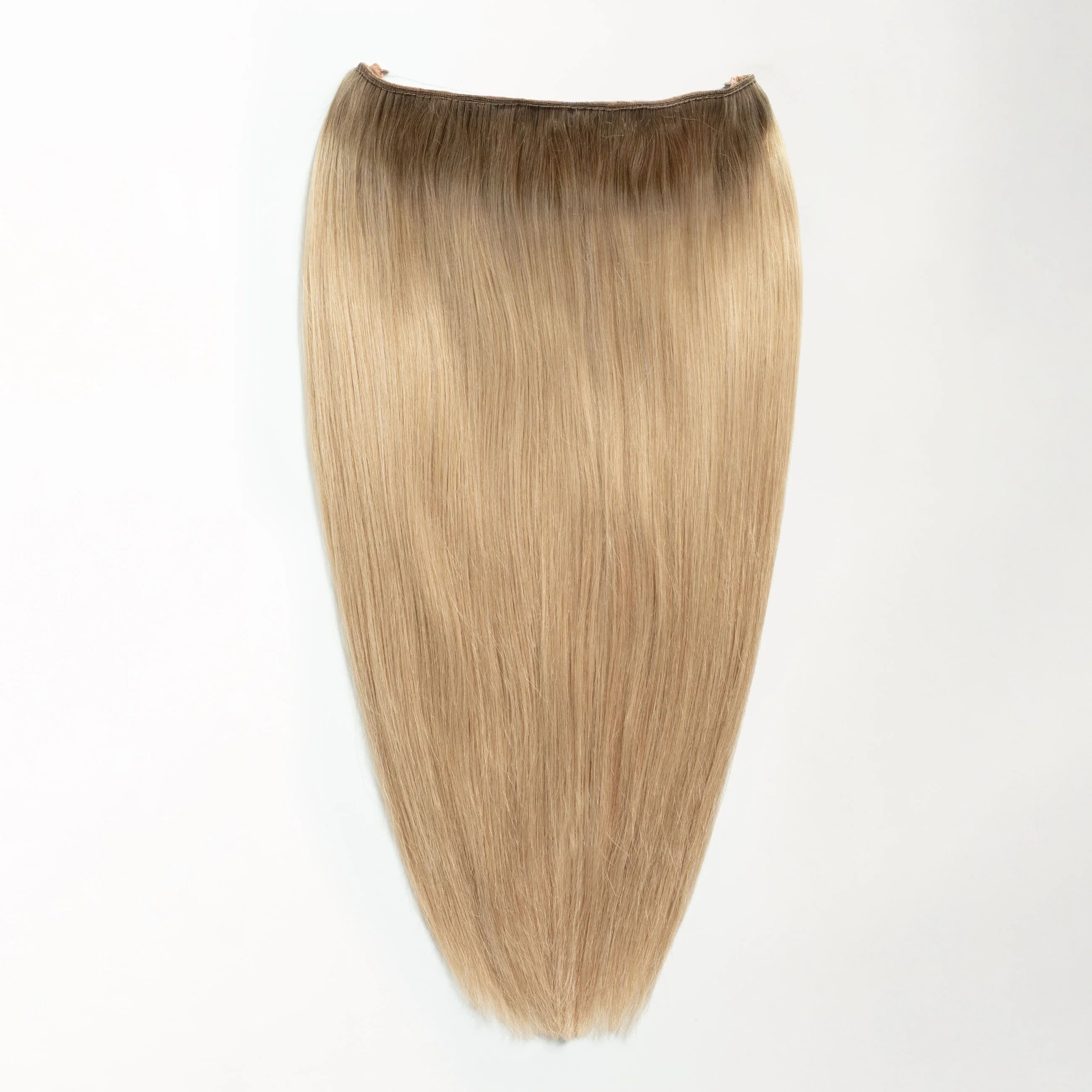 Halo hair extensions - Natural Blonde Root 5B+15 - Image 4