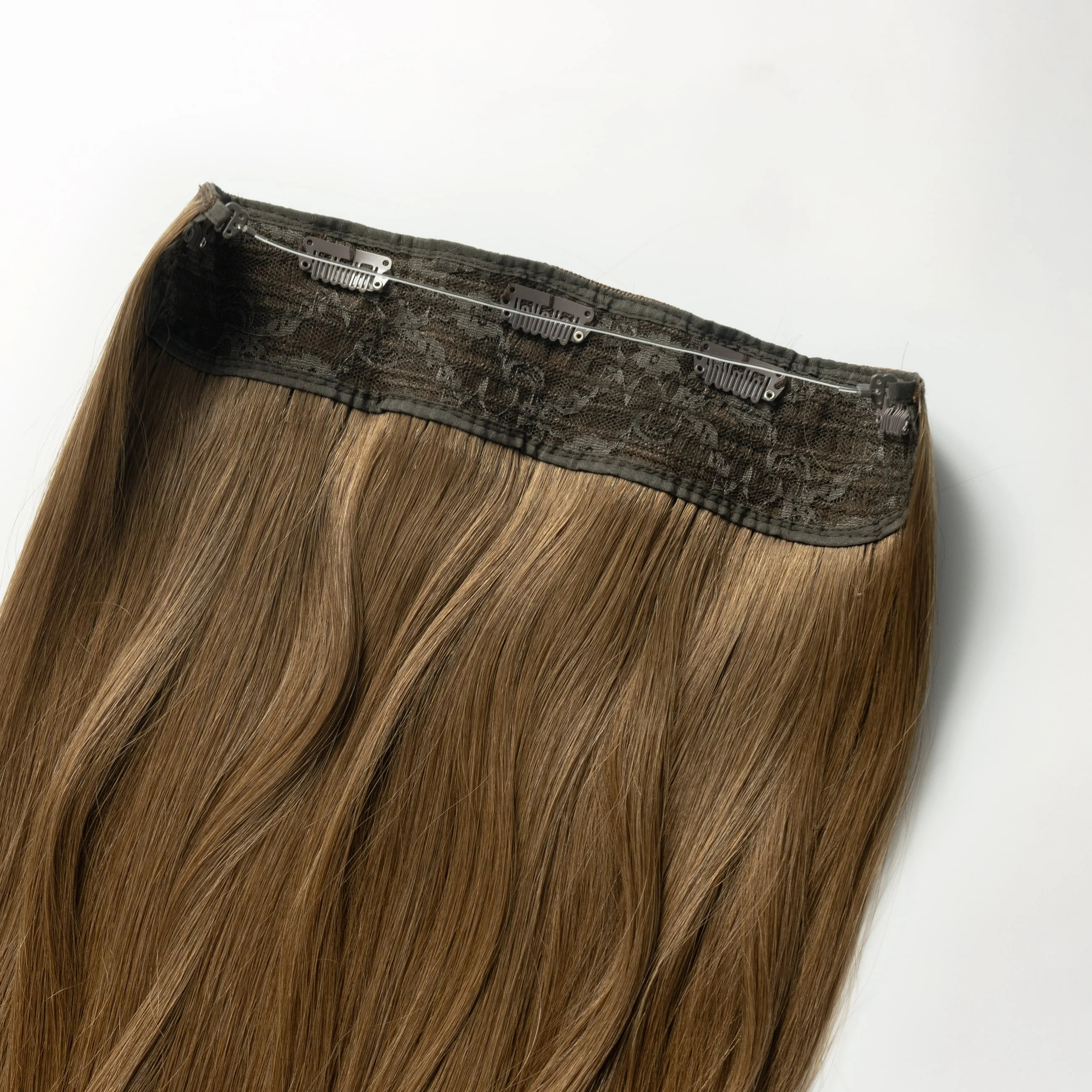 Halo hair extensions - Natural Brown 3 - Image 5