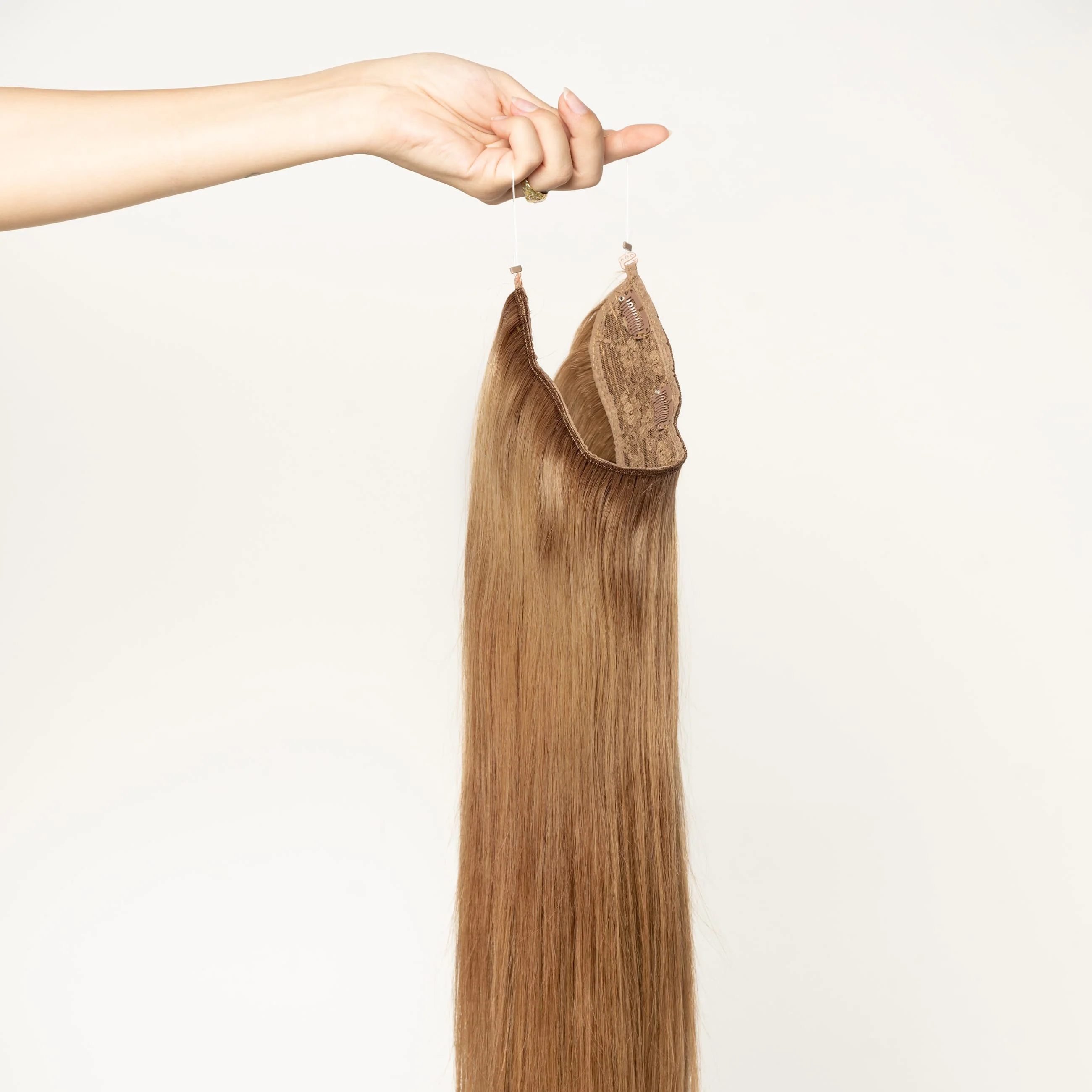 Halo hair extensions - Natural Red 7 - Image 6