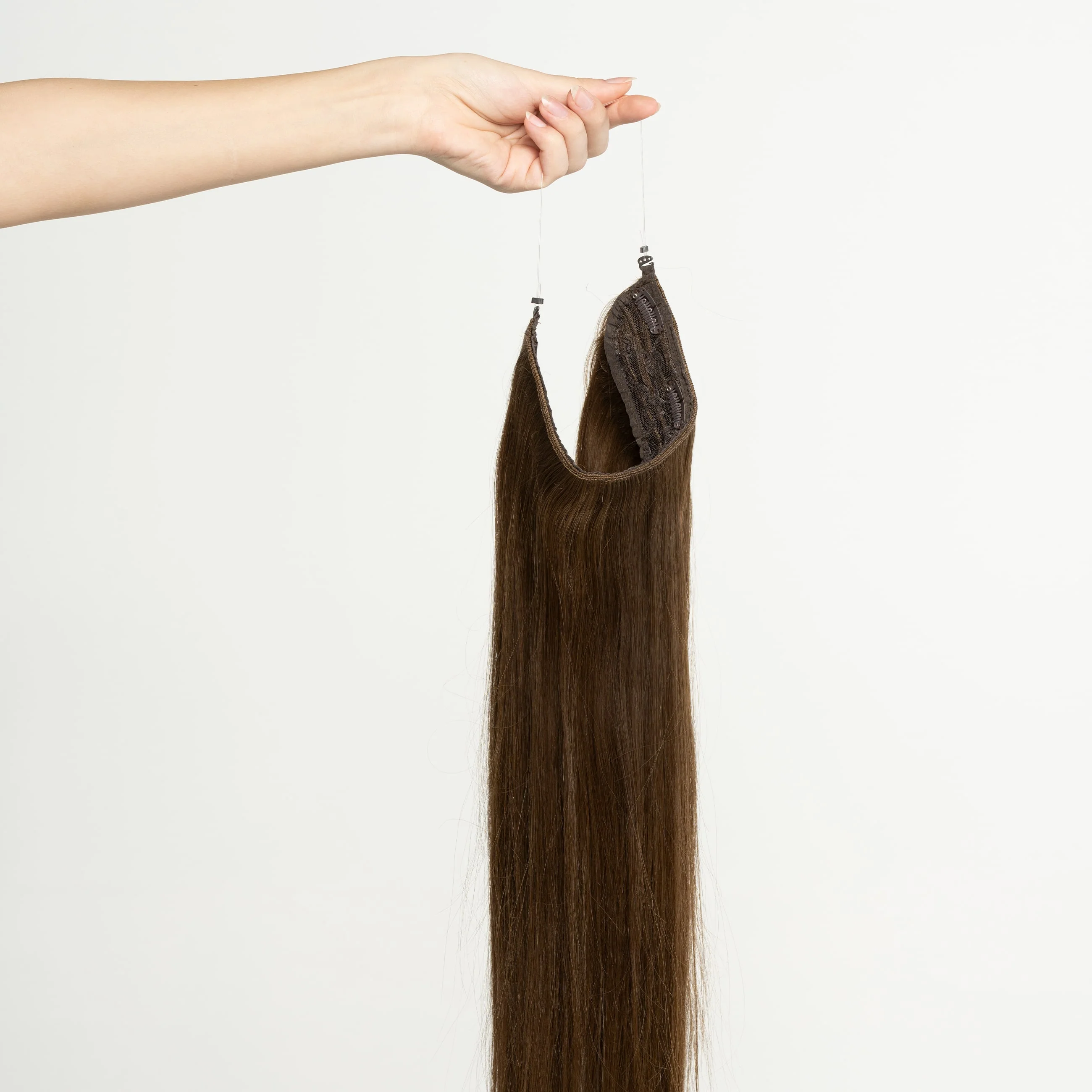 Halo hair extensions - Warm Brown 4 - Image 5