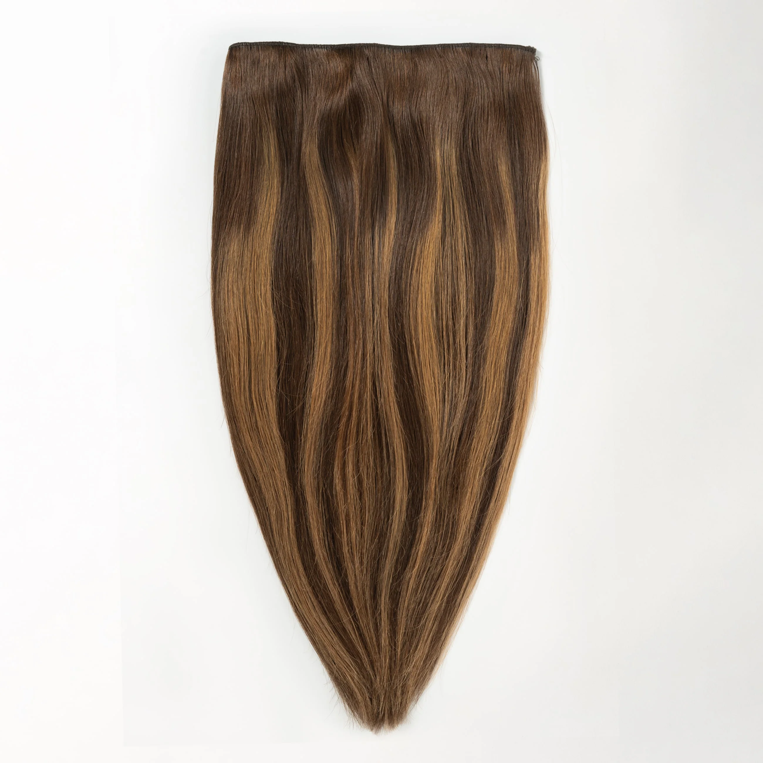 Halo hair extensions - Warm Brown Balayage 2+7 - Image 4
