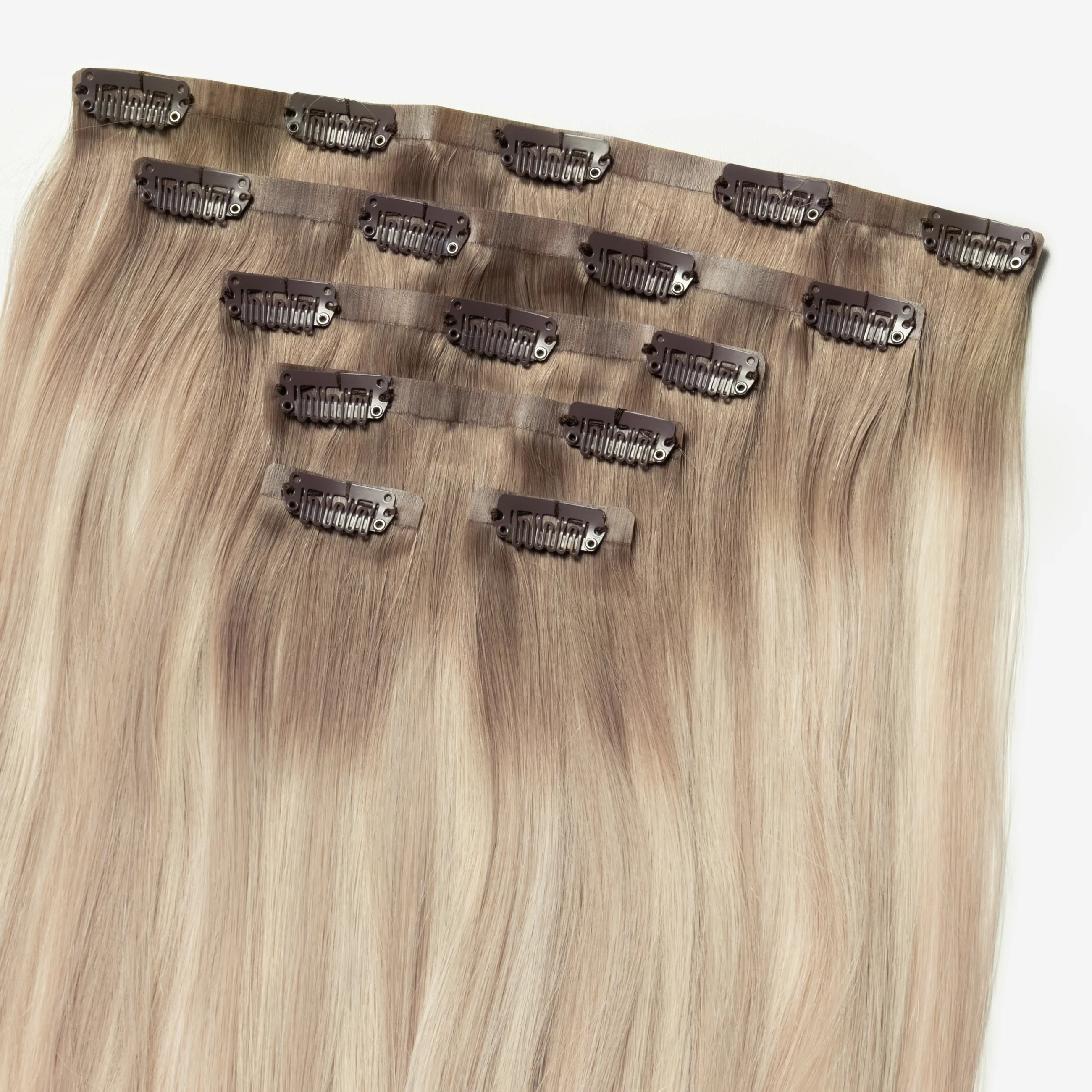 Invisible Clip In - Beige Blonde Mix Root 5B+16B/60B - Image 5
