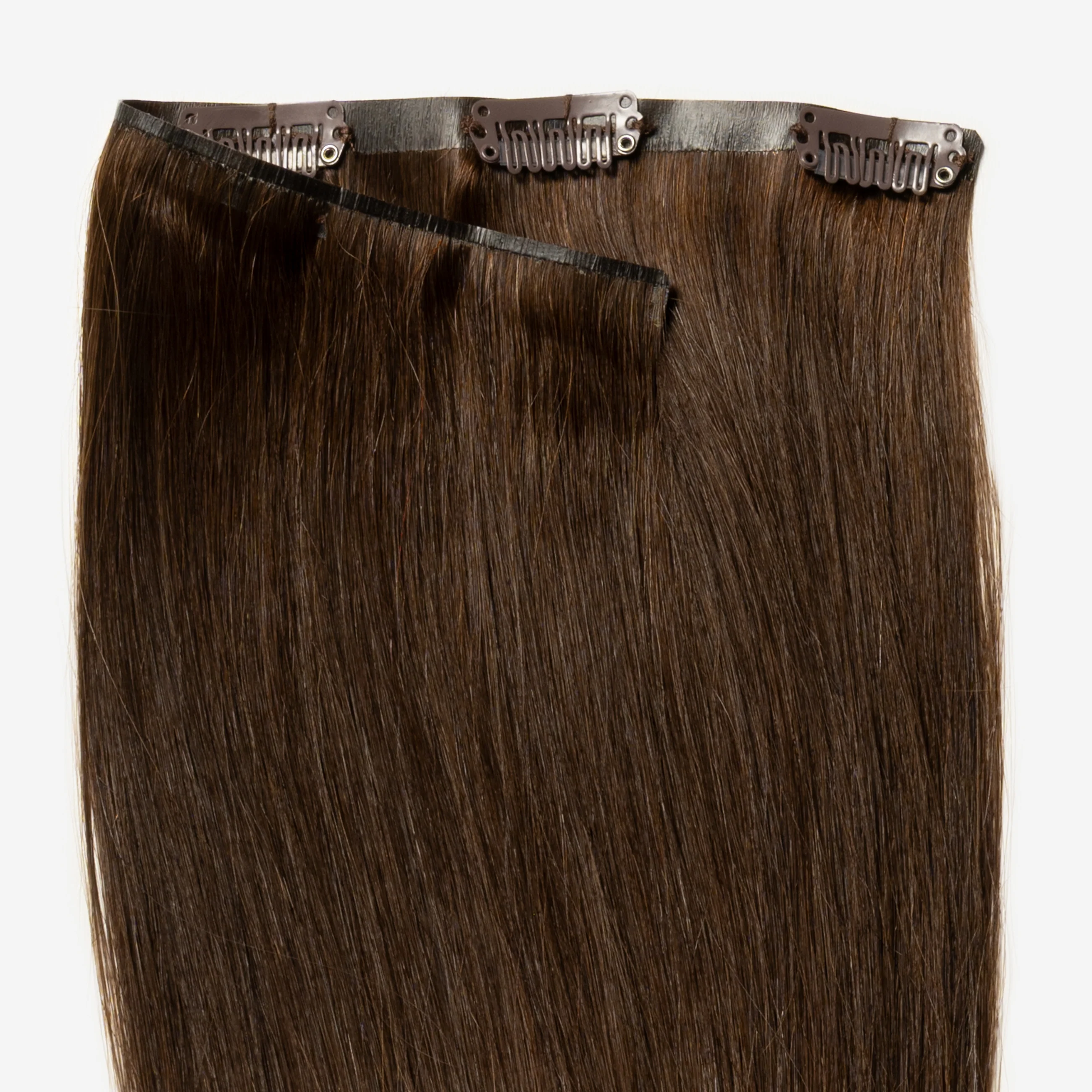 Invisible Clip In - Chocolate Brown 2 - Image 4