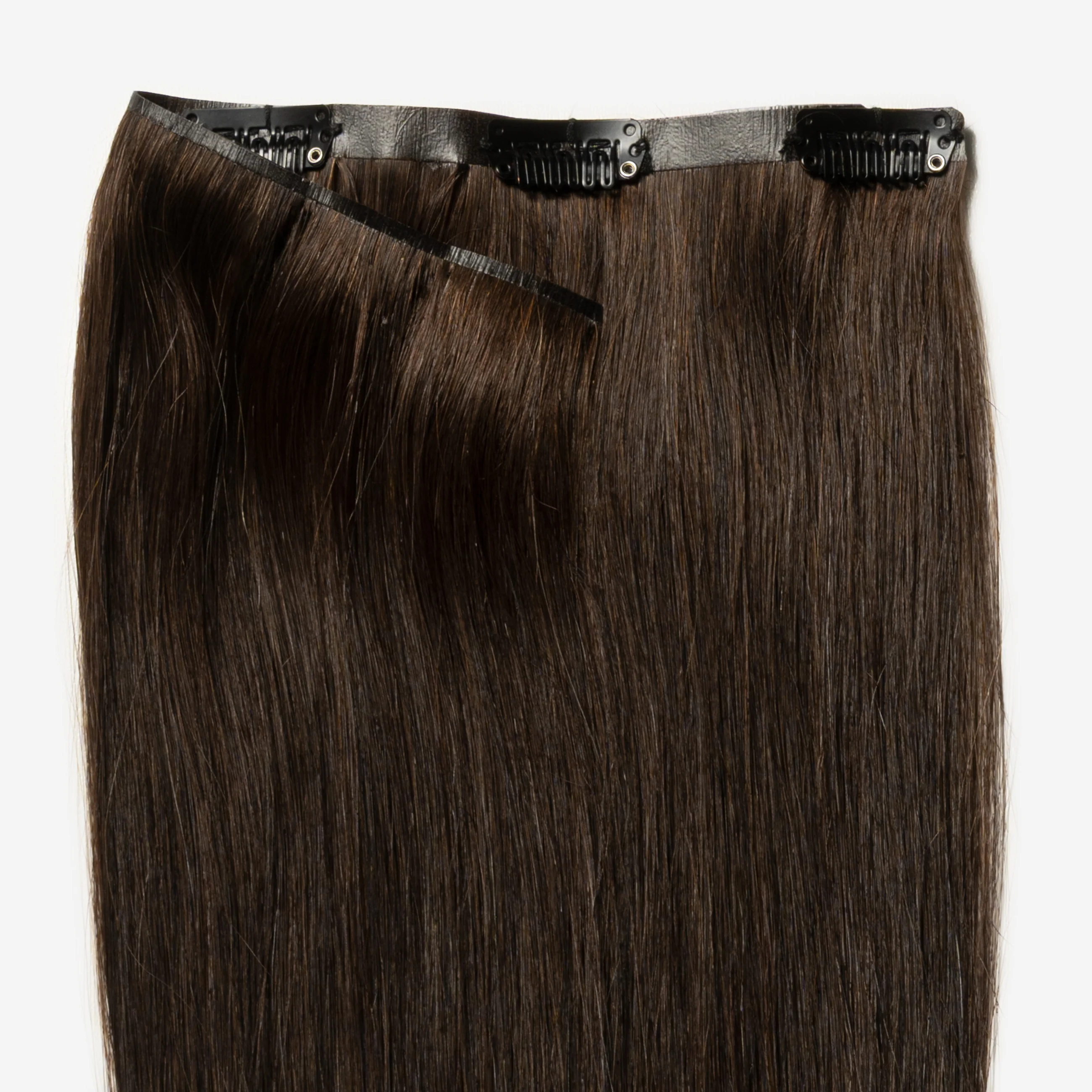 Invisible Clip In - Dark Chocolate Brown 1B - Image 4