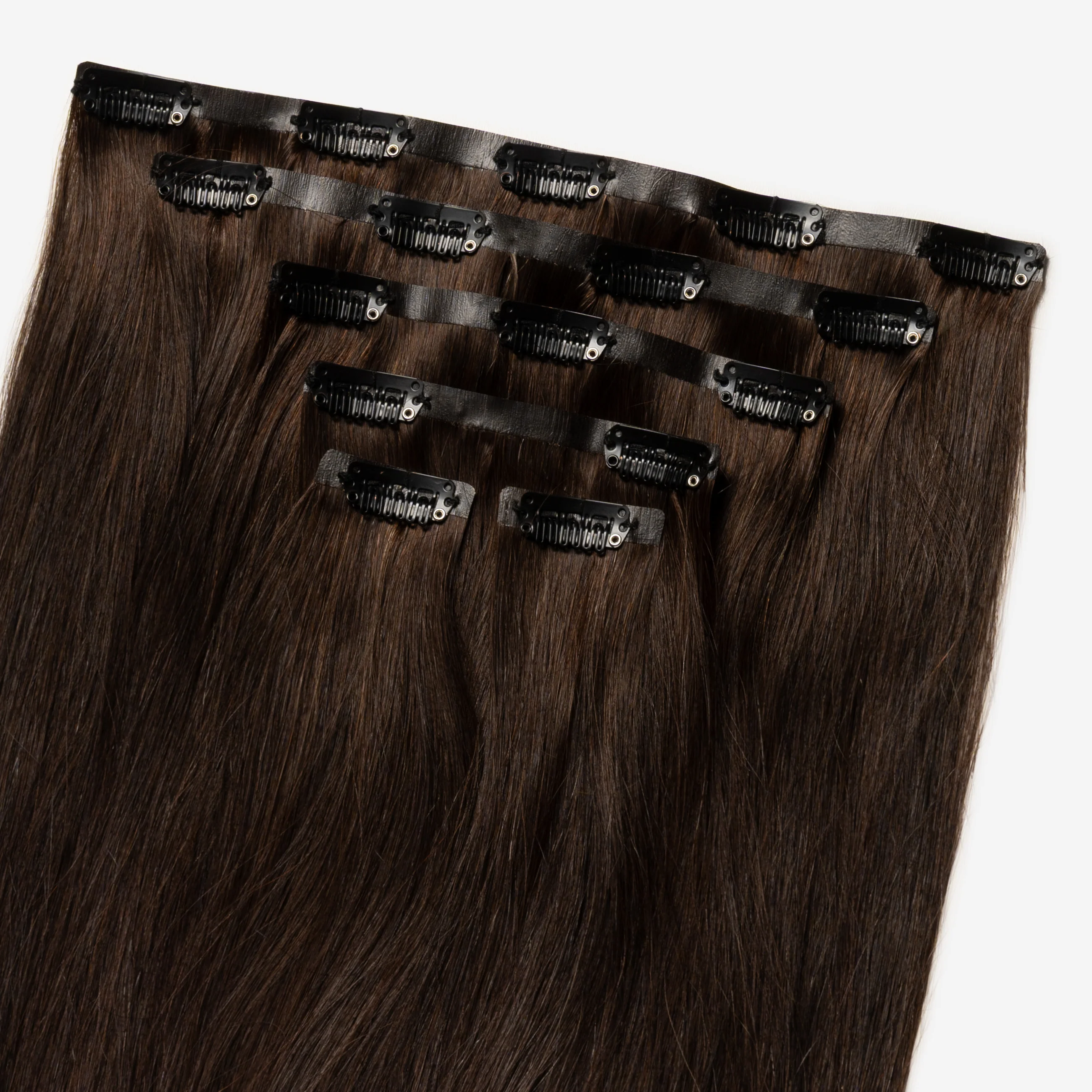 Invisible Clip In - Dark Chocolate Brown 1B - Image 5