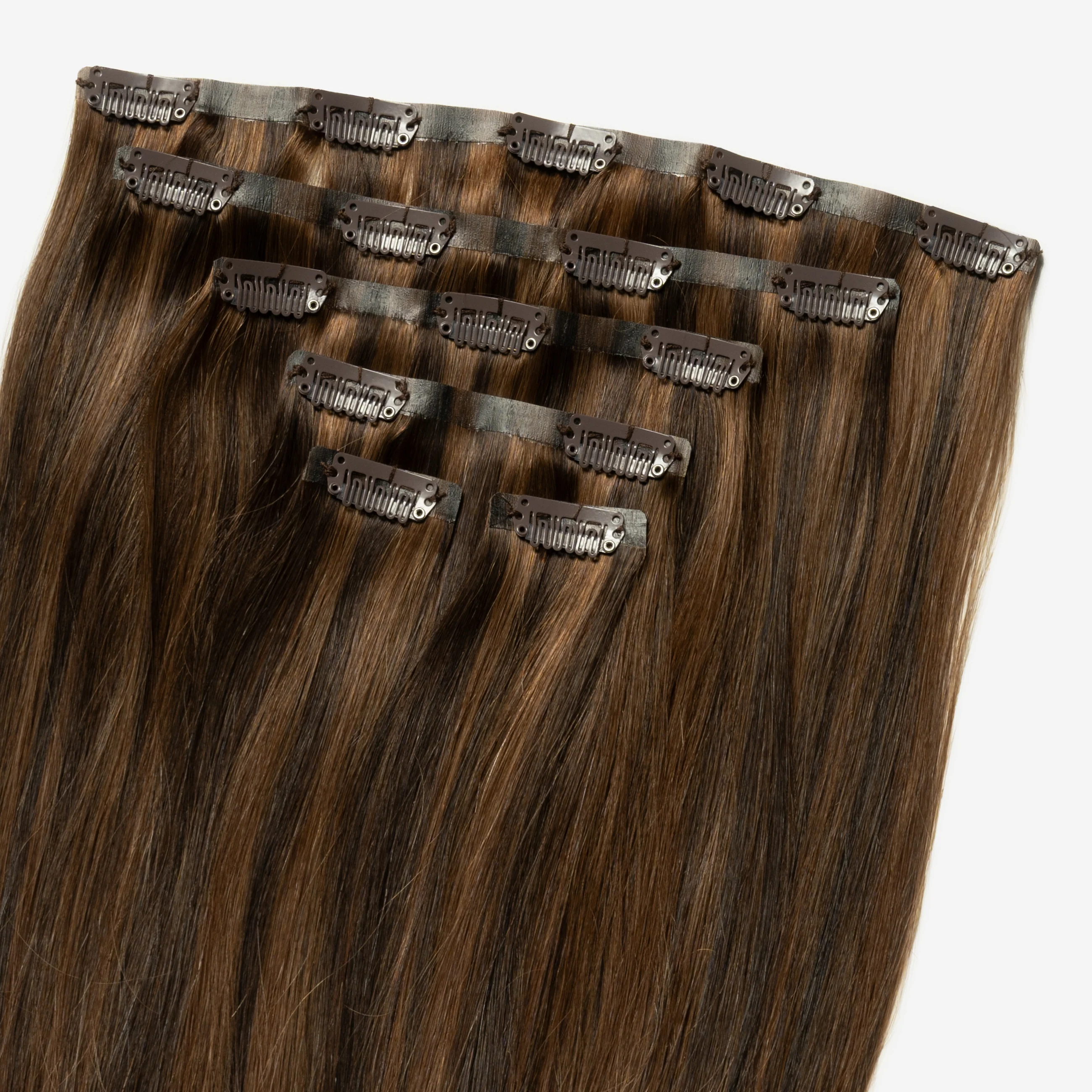 Invisible Clip In - Dark Chocolate Brown Mix 1B/4 - Image 5