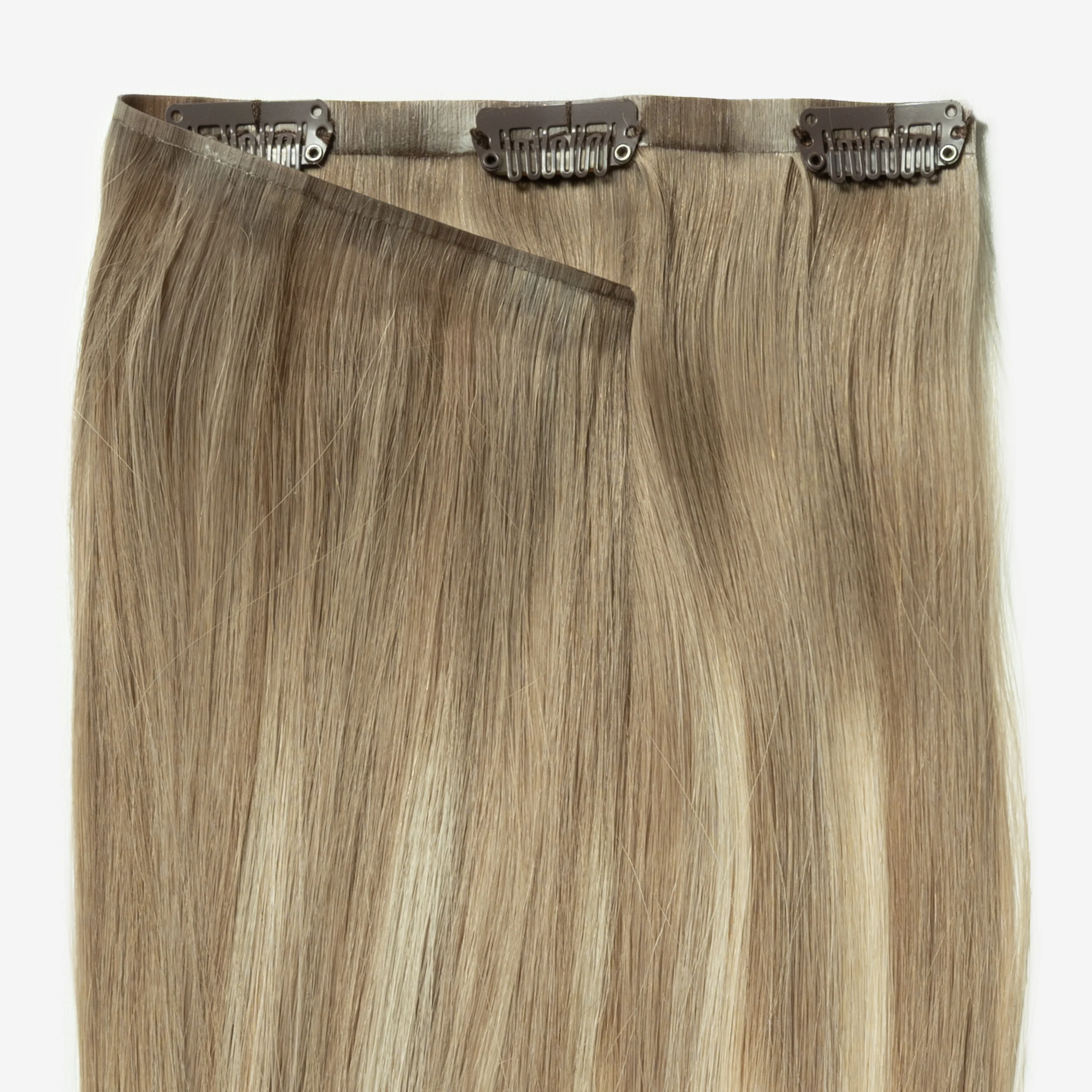 Invisible Clip In - Light Ash Blonde Balayage 5B+60B - Image 4