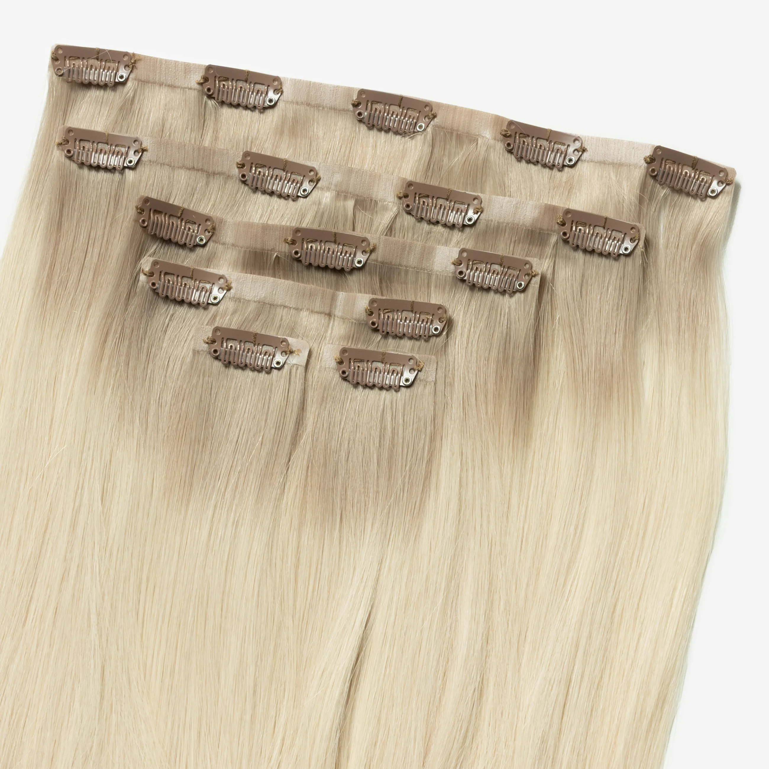 Invisible Clip In - Light Ash Blonde Root 16B+60B - Image 5