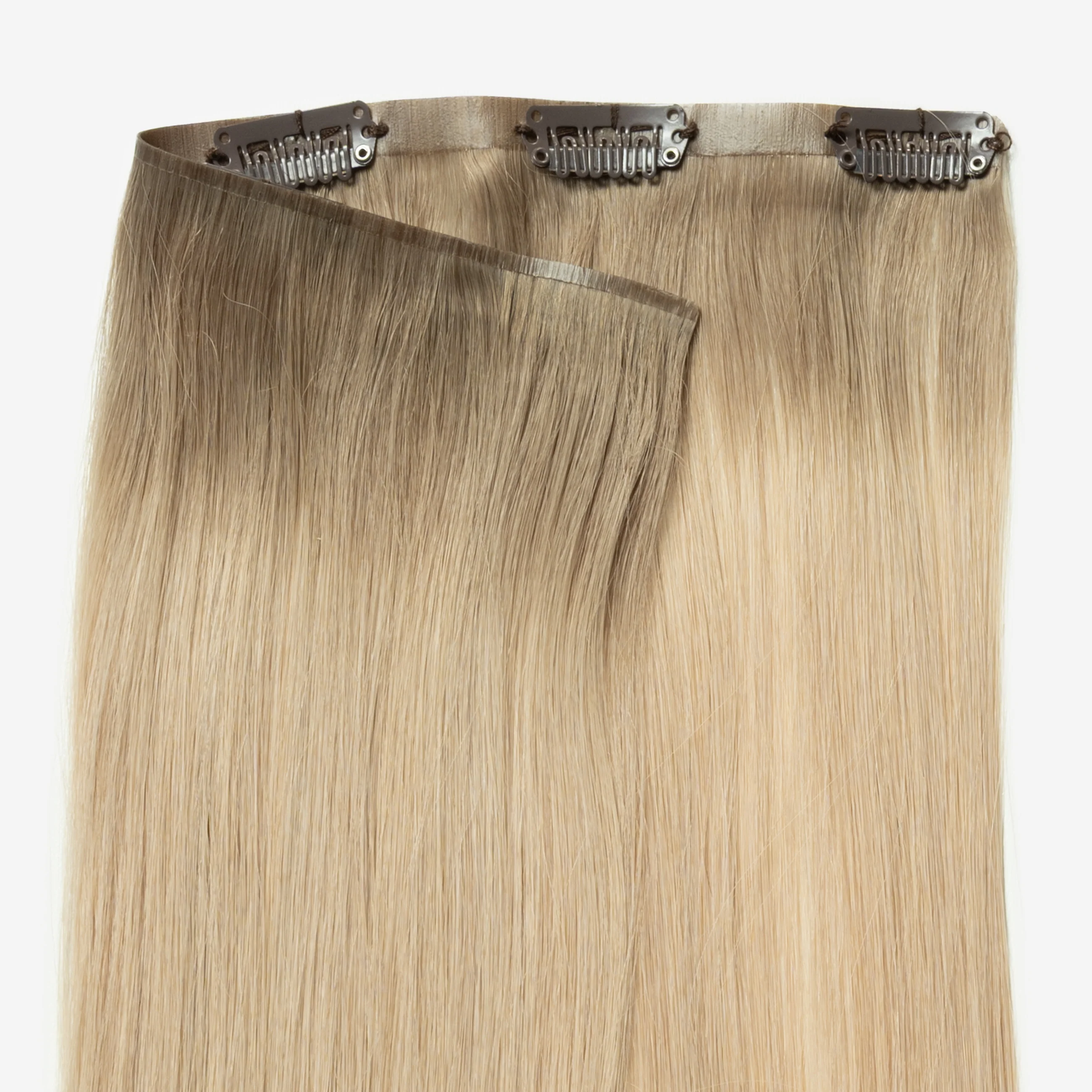 Invisible Clip In - Natural Blonde Root 5B+15 - Image 4