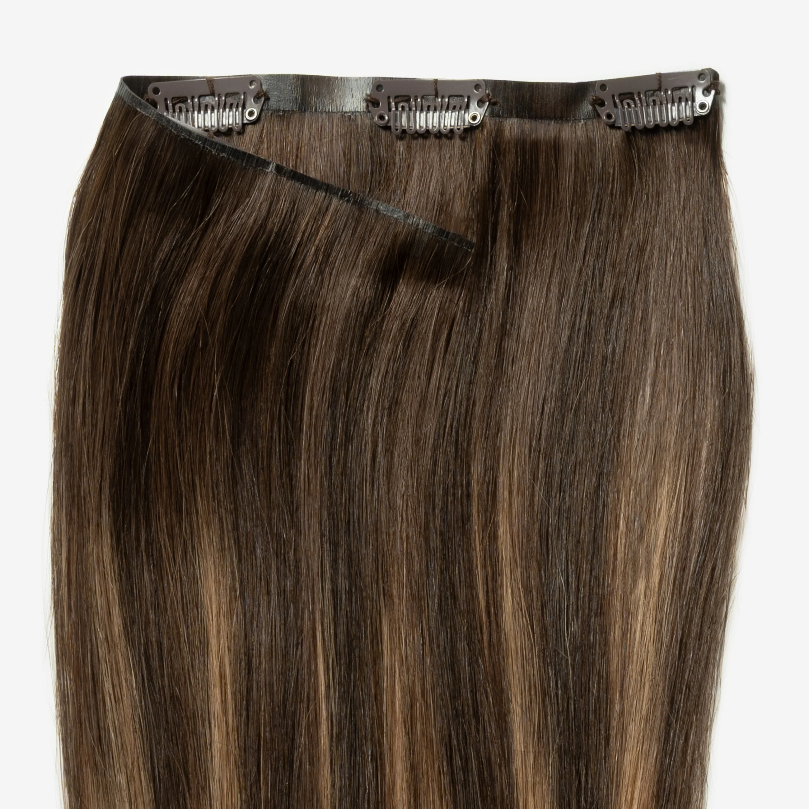 Invisible Clip In - Warm Brown Balayage 2+7 - Image 4