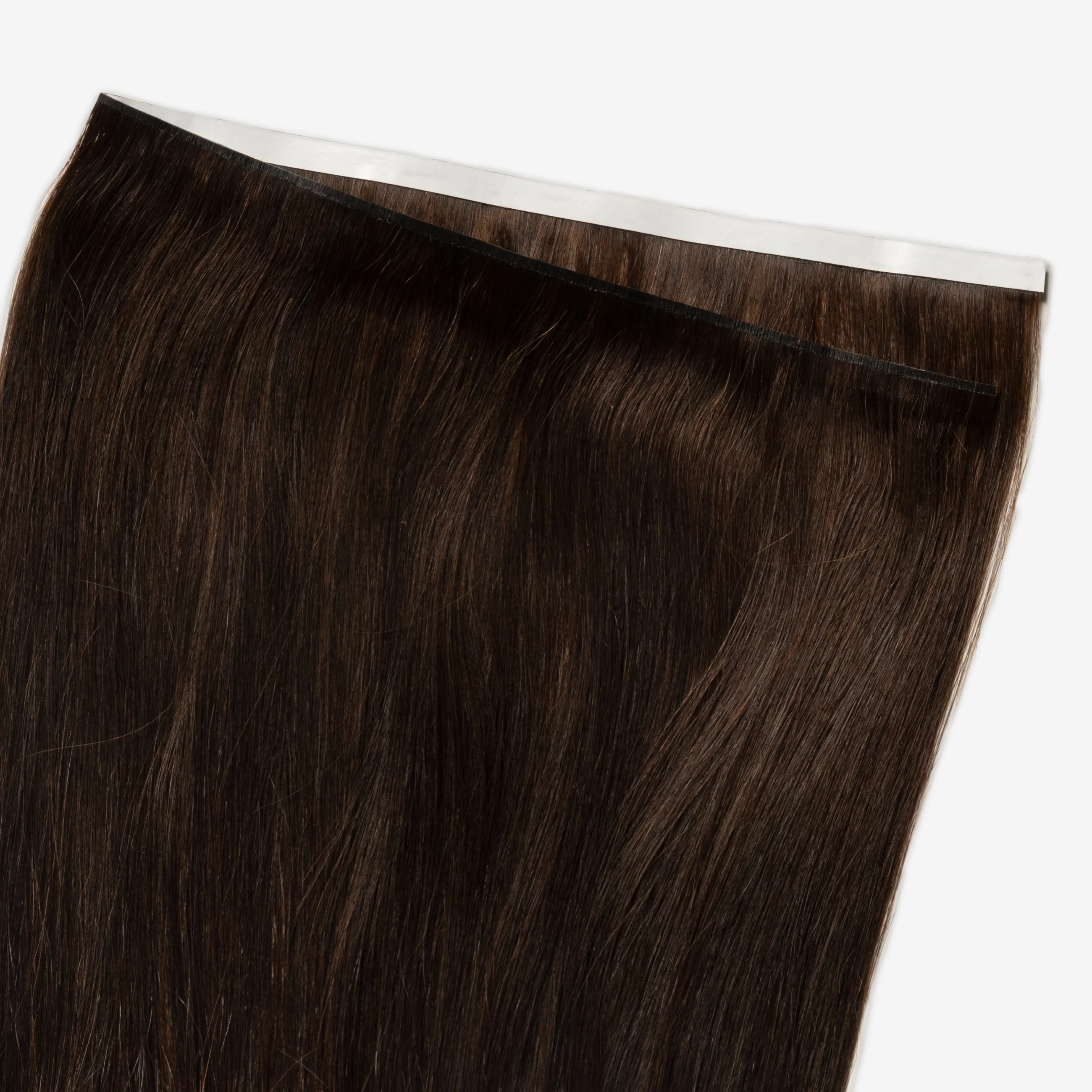 Invisible Tape Weft - Dark Chocolate Brown 1B - Image 4