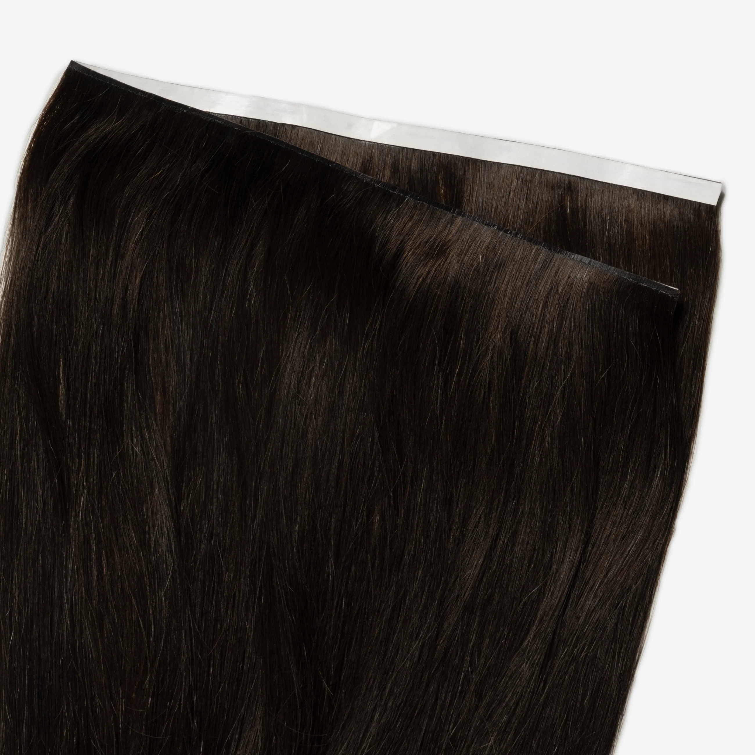 Invisible Tape Weft - Dark Natural Brown 1A - Image 4