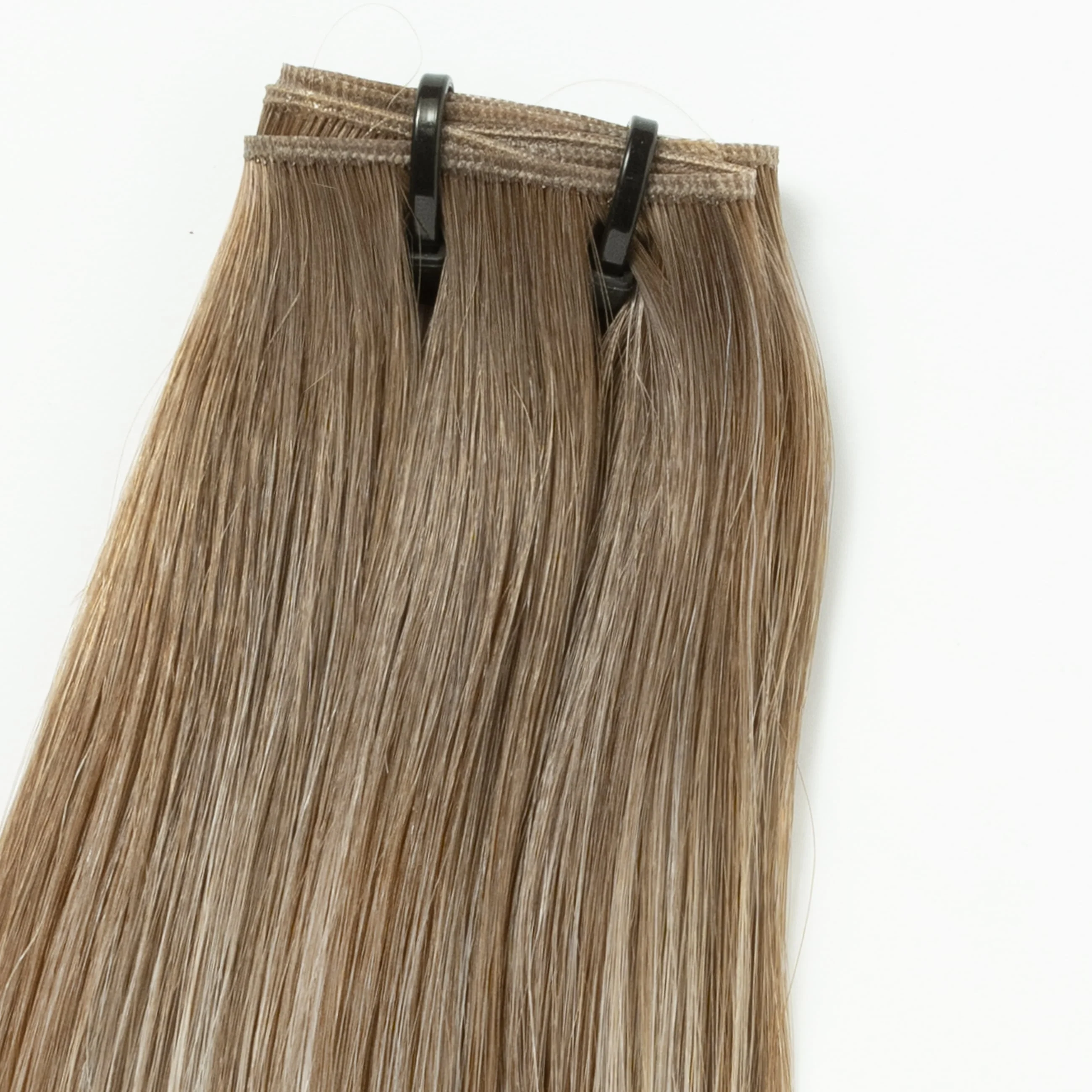 Invisible weft - Light Ash Blonde Balayage 5B+60B - Image 5