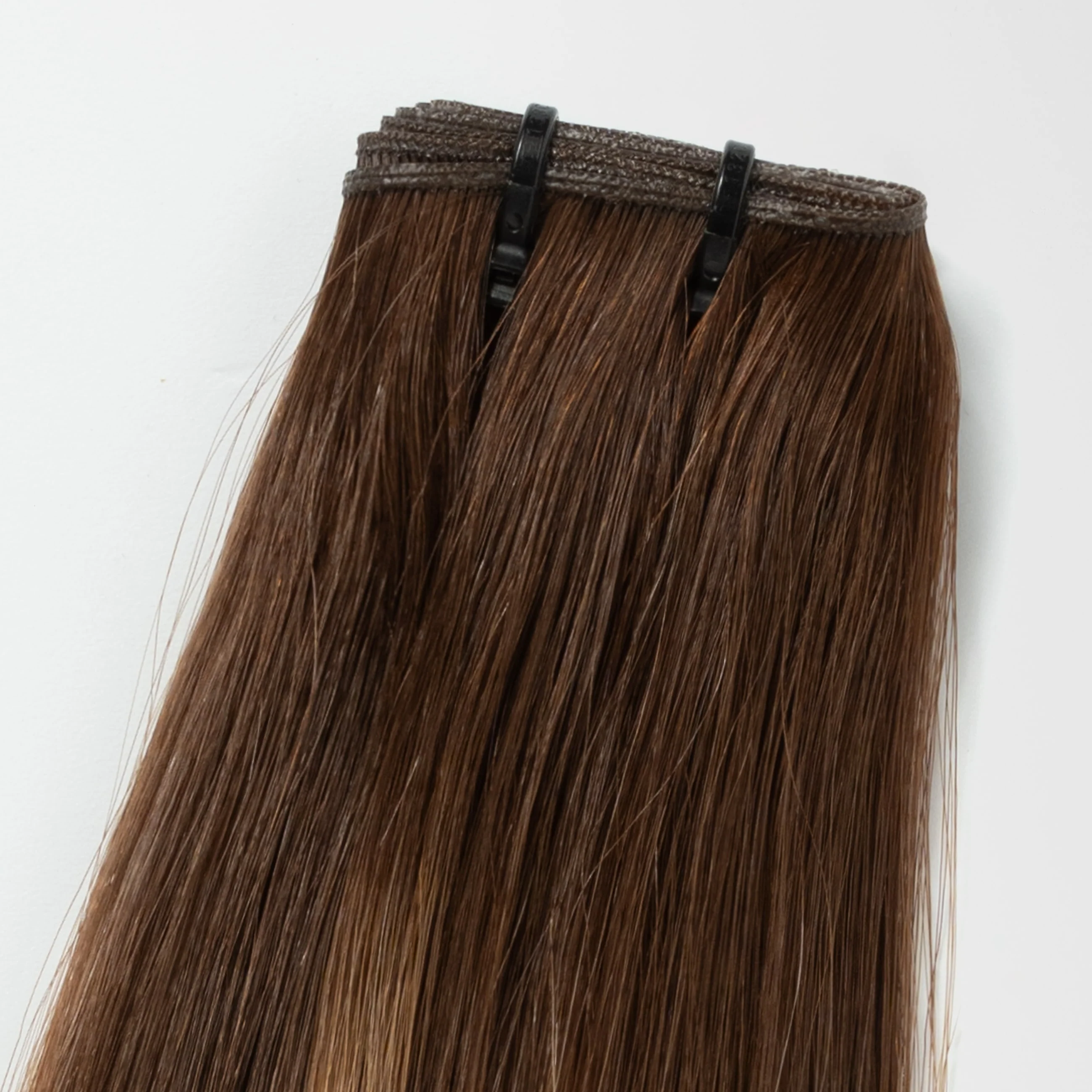 Invisible weft - Warm Brown Balayage 2+7 - Image 5