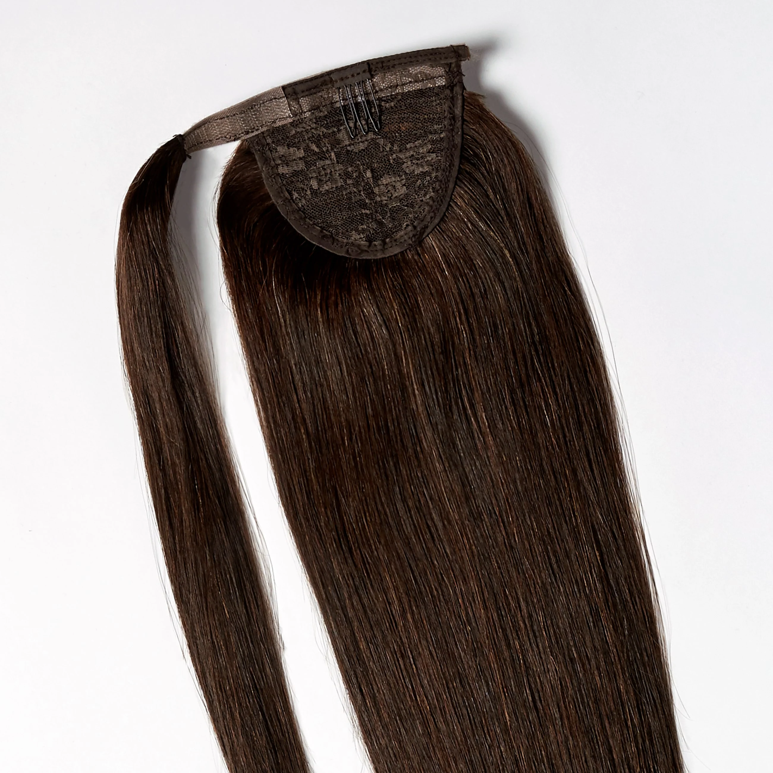 Ponytail extensions - Dark Chocolate Brown 1B - Image 4