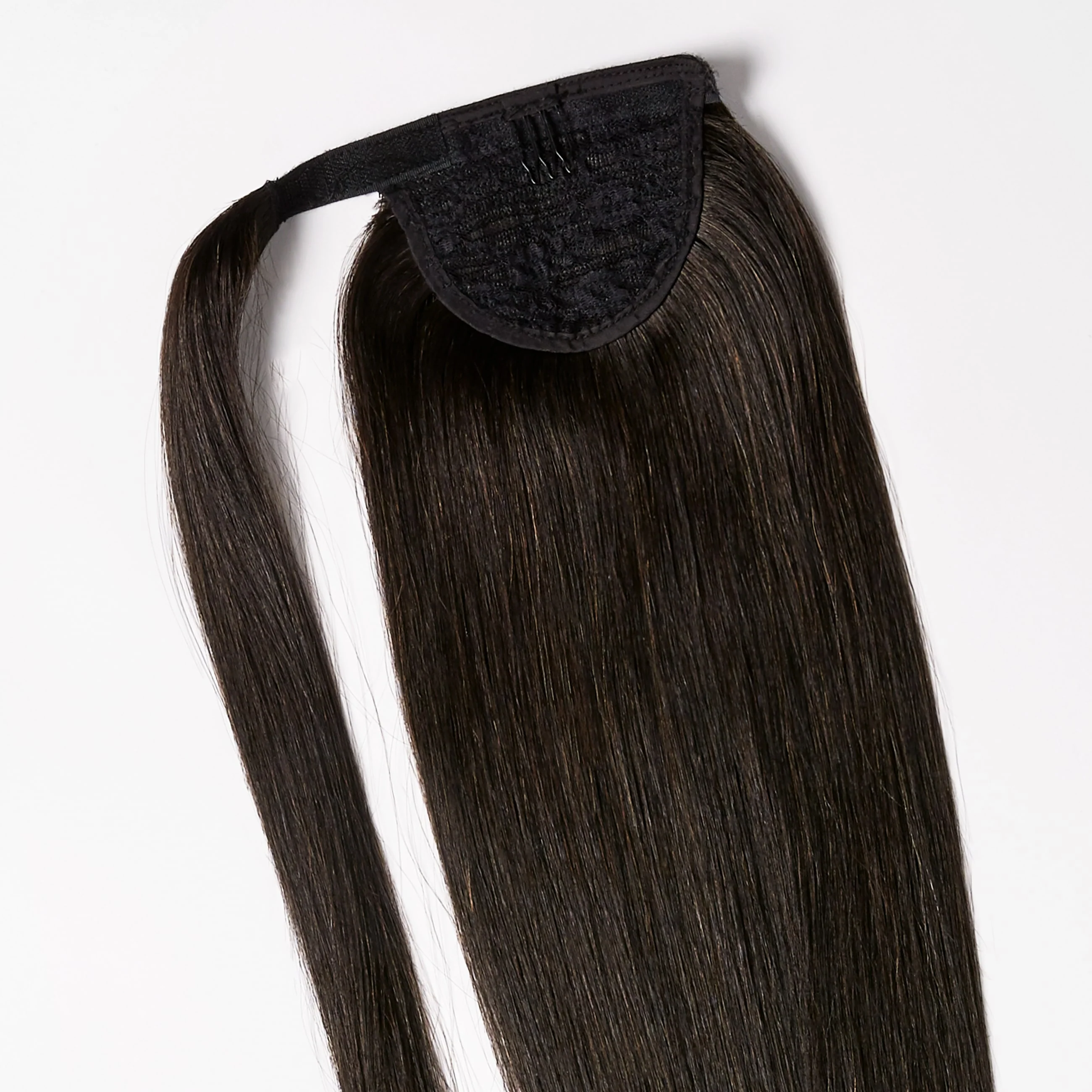 Ponytail extensions - Dark Natural Brown 1A - Image 4