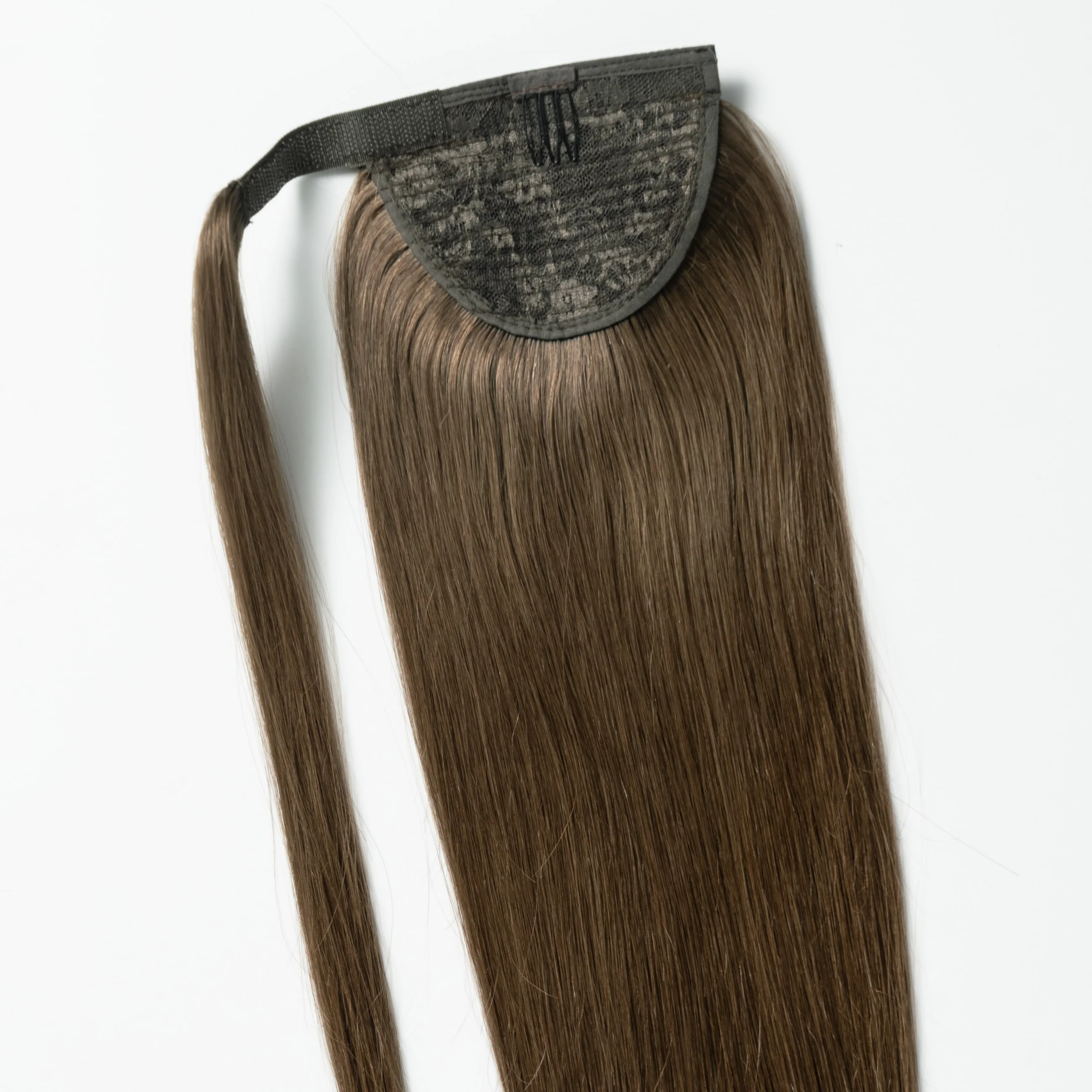 Ponytail extensions - Light Chocolate Brown 2B - Image 4