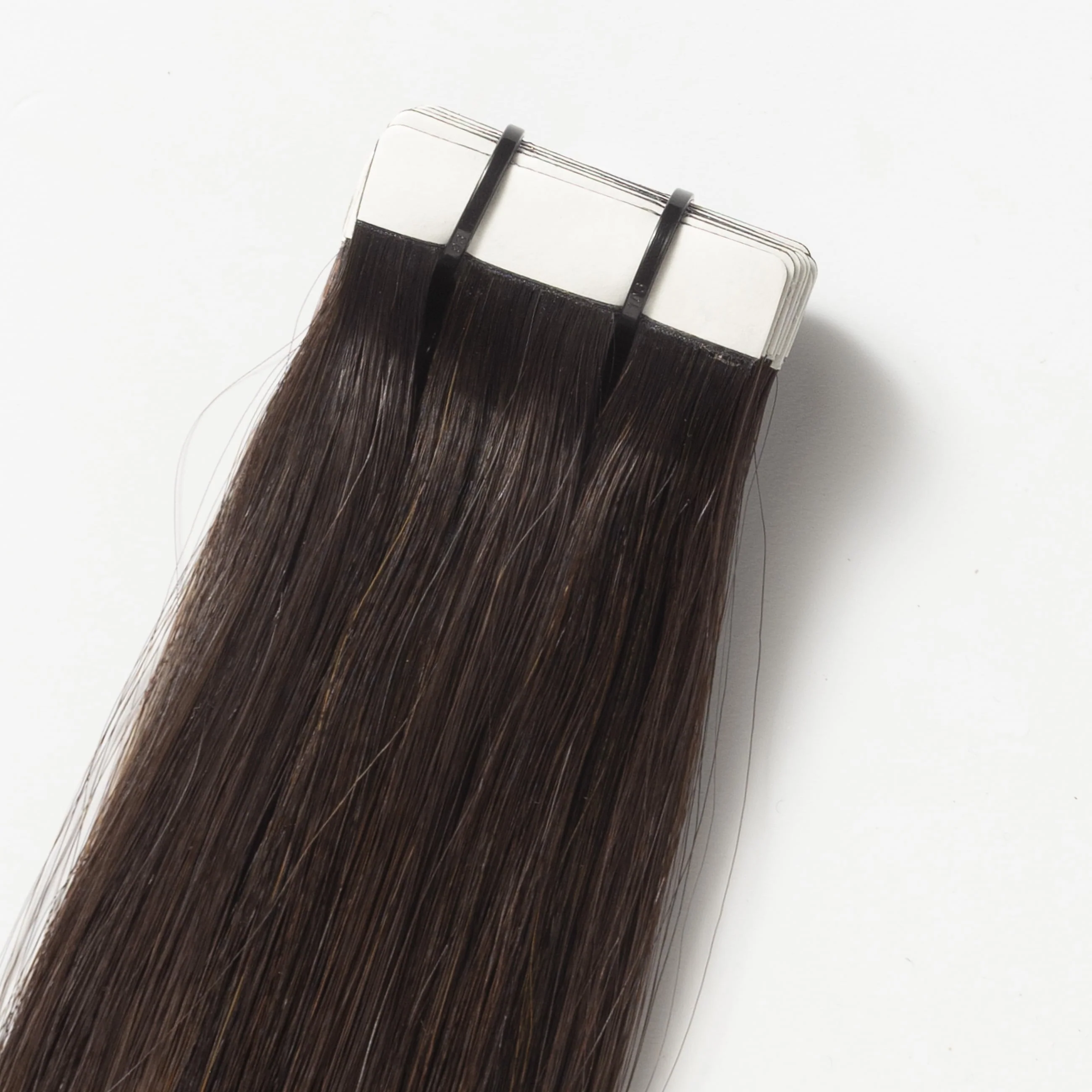 Tape extensions - Dark Chocolate Brown Balayage 1A+4 - Image 5